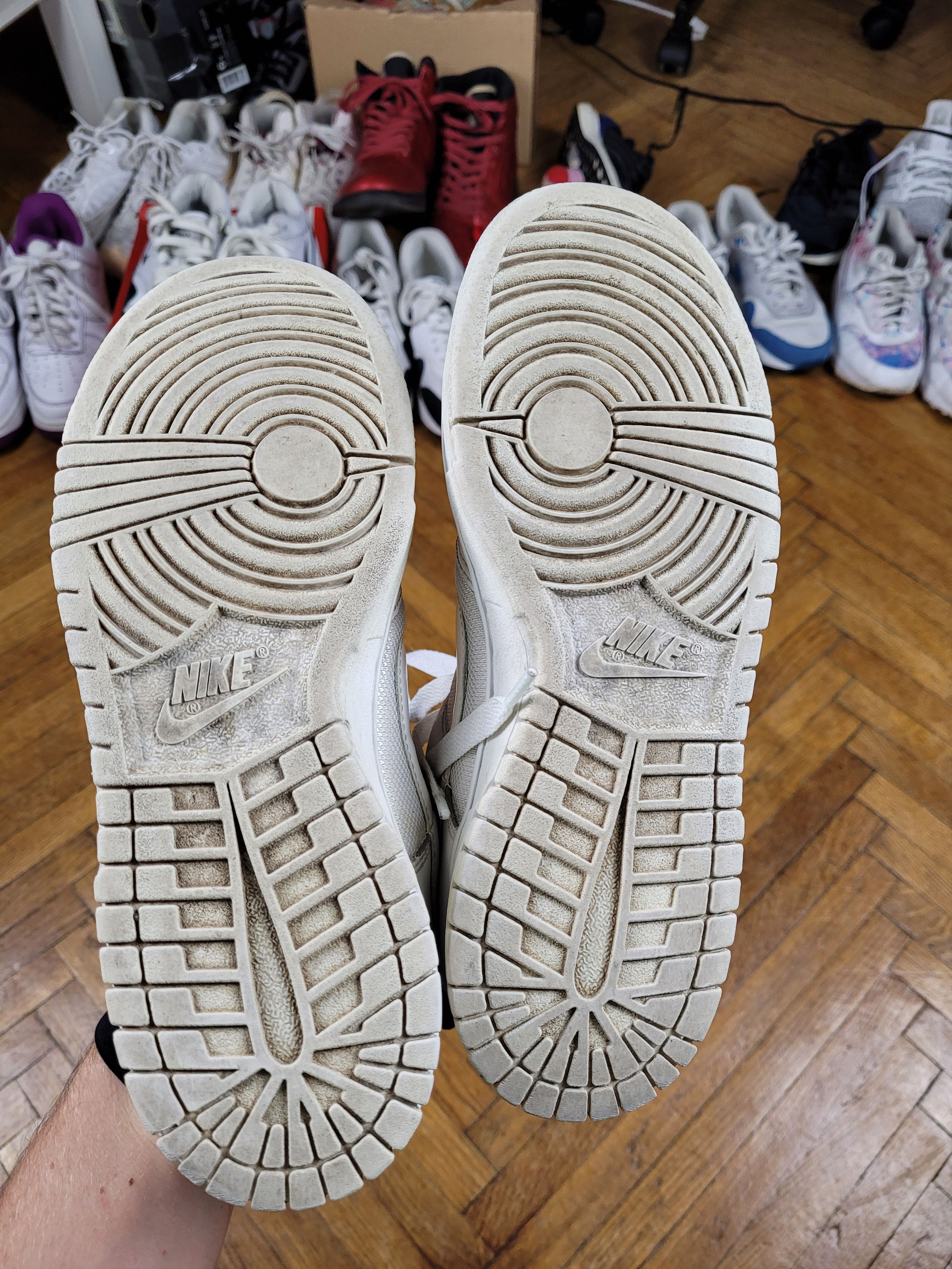 Nike 2008 Vintage Nike WMNS Dunk Low All White Size US 8.5 / IT 38.5 - 4 Thumbnail