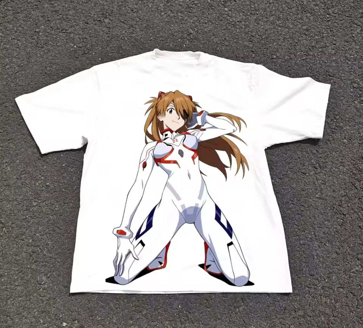 Japanese Brand Y2k Classic Evangelion Asuka Comic Style Heavyweight TShirt Size US S / EU 44-46 / 1 - 1 Thumbnail