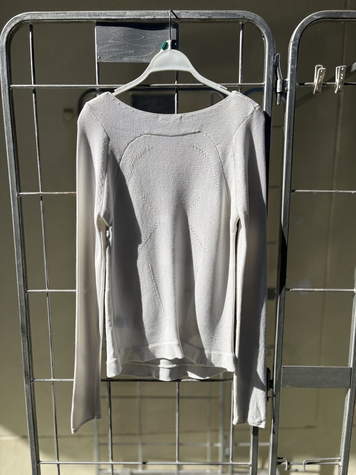 Helmut Lang Helmut Lang white knitted blouse Size S / US 4 / IT 40 - 8 Thumbnail