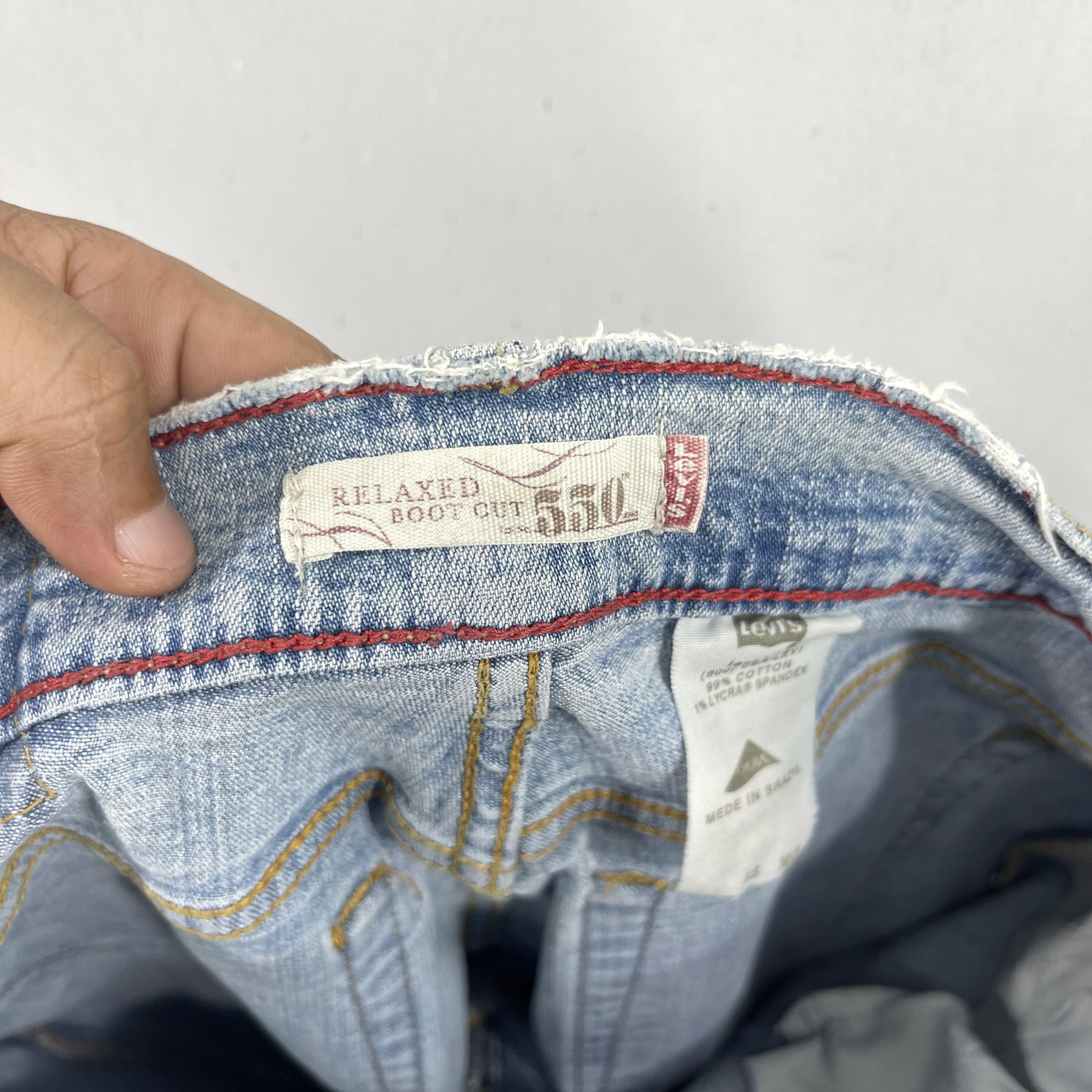 Levi's × Vintage Size 28 Vintage Distressed Levis 550 Relaxed Bootcut Jeans Size 28" / US 6 / IT 42 - 3 Thumbnail