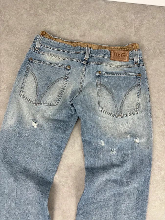 Dolce & Gabbana SS2006 Dolce & Gabbana Python Waist Distressed Denim Jeans Size US 33 - 7 Thumbnail