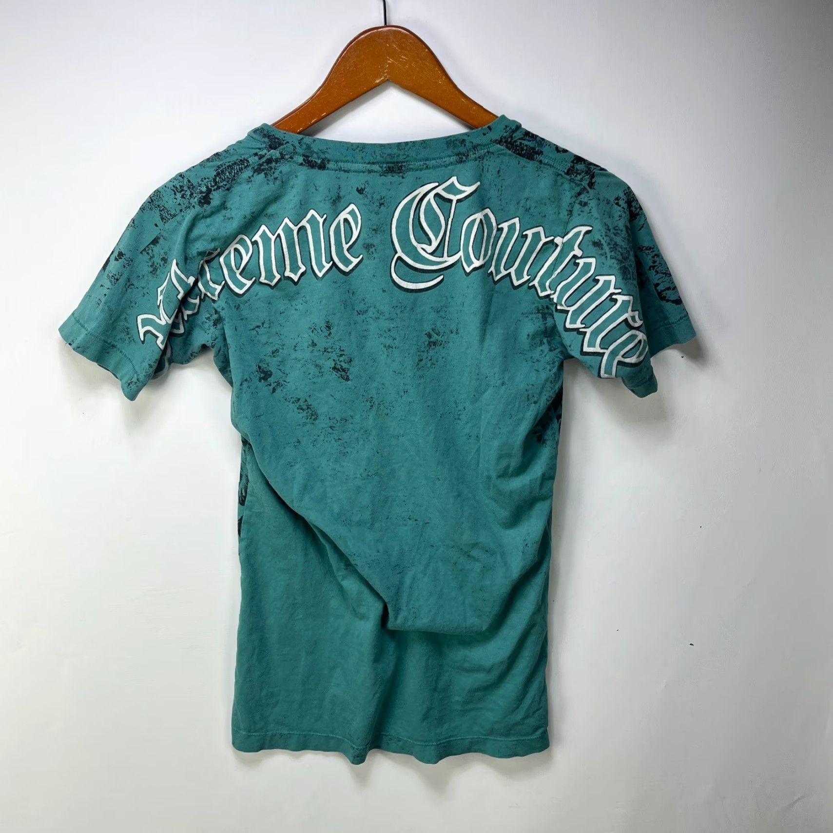 Vintage Vintage Y2K Extreme Couture Shirt MMA Womens Medium Blue Cotton Zipper 90s Pockets Hooded Lightweight All Seasons Short Sleeve T-Shirt Womens Size M / US 6-8 / IT 42-44 - 5 Thumbnail