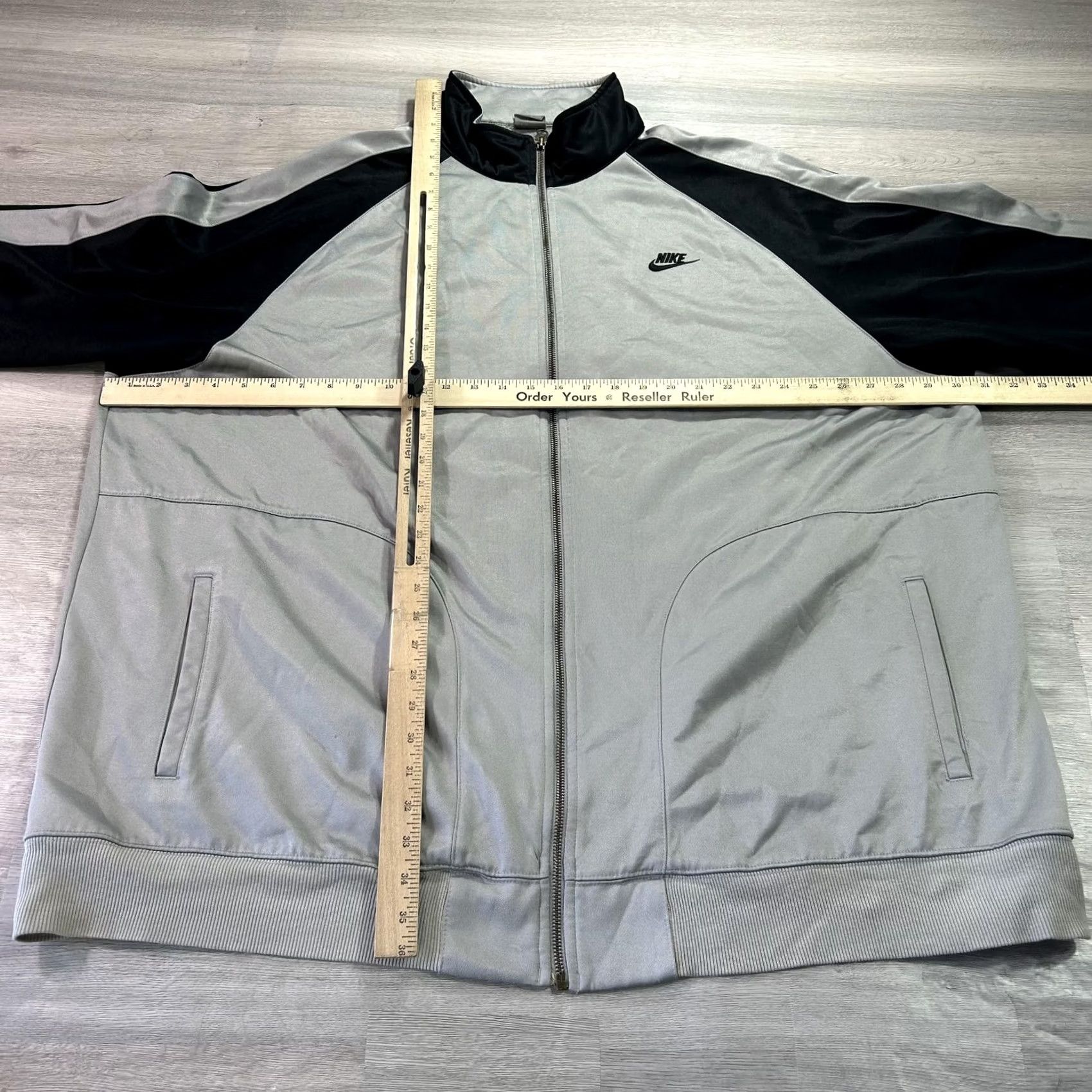 Nike Nike The Chamber Track Jacket Mens 3XL Gray Full Zip Fleece Air Force 1 Y2K Size US XXL / EU 58 / 5 - 7 Thumbnail
