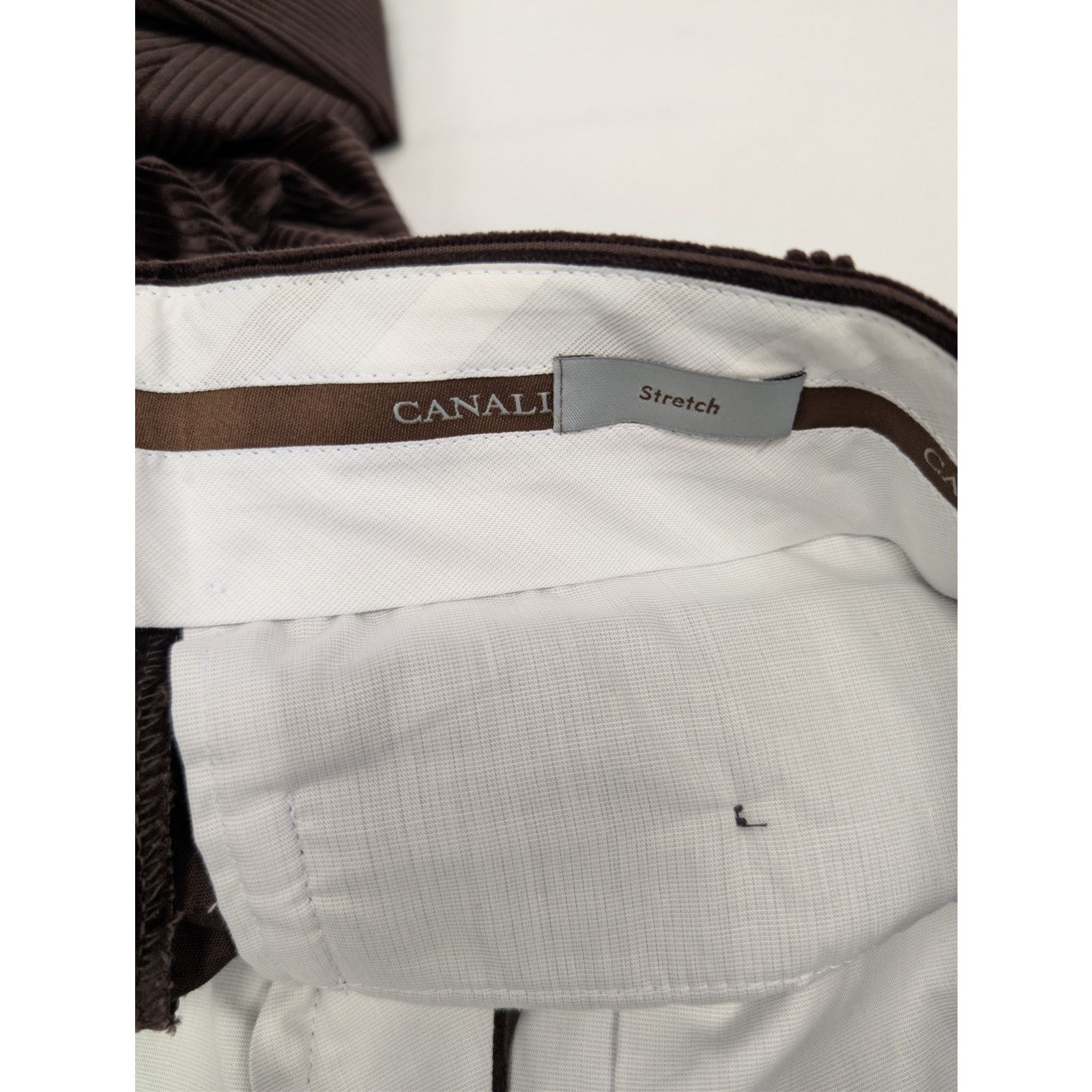 Canali o1rshd1 CC20 Corduroy Stretch Cotton Pants in Chocolate Size US 32 / EU 48 - 17 Thumbnail