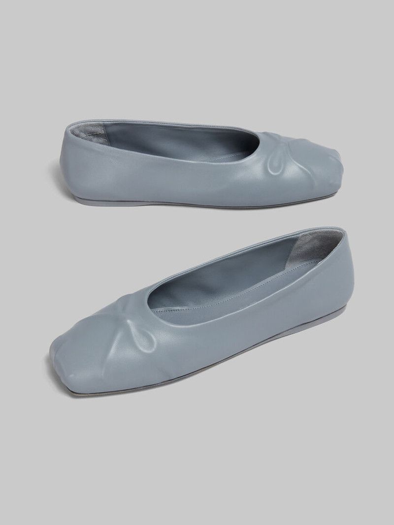 Marni o1w1db11225 Nappa Leather Flats in Grey Size US 6 / IT 36 - 4 Thumbnail