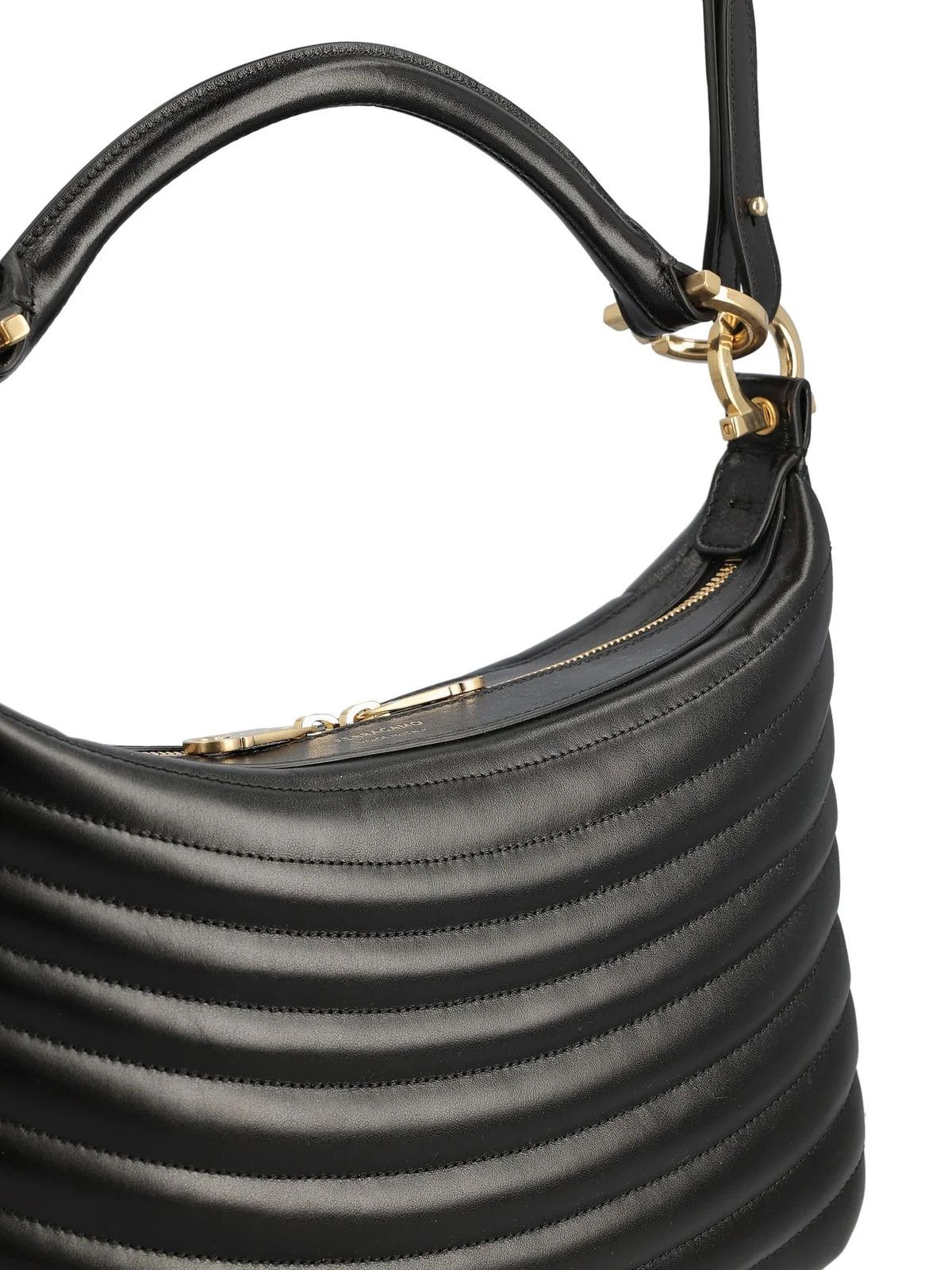 Salvatore Ferragamo o1s1rm0325 Size: OS / Leather Shoulder Bag in Black Size ONE SIZE - 4 Thumbnail