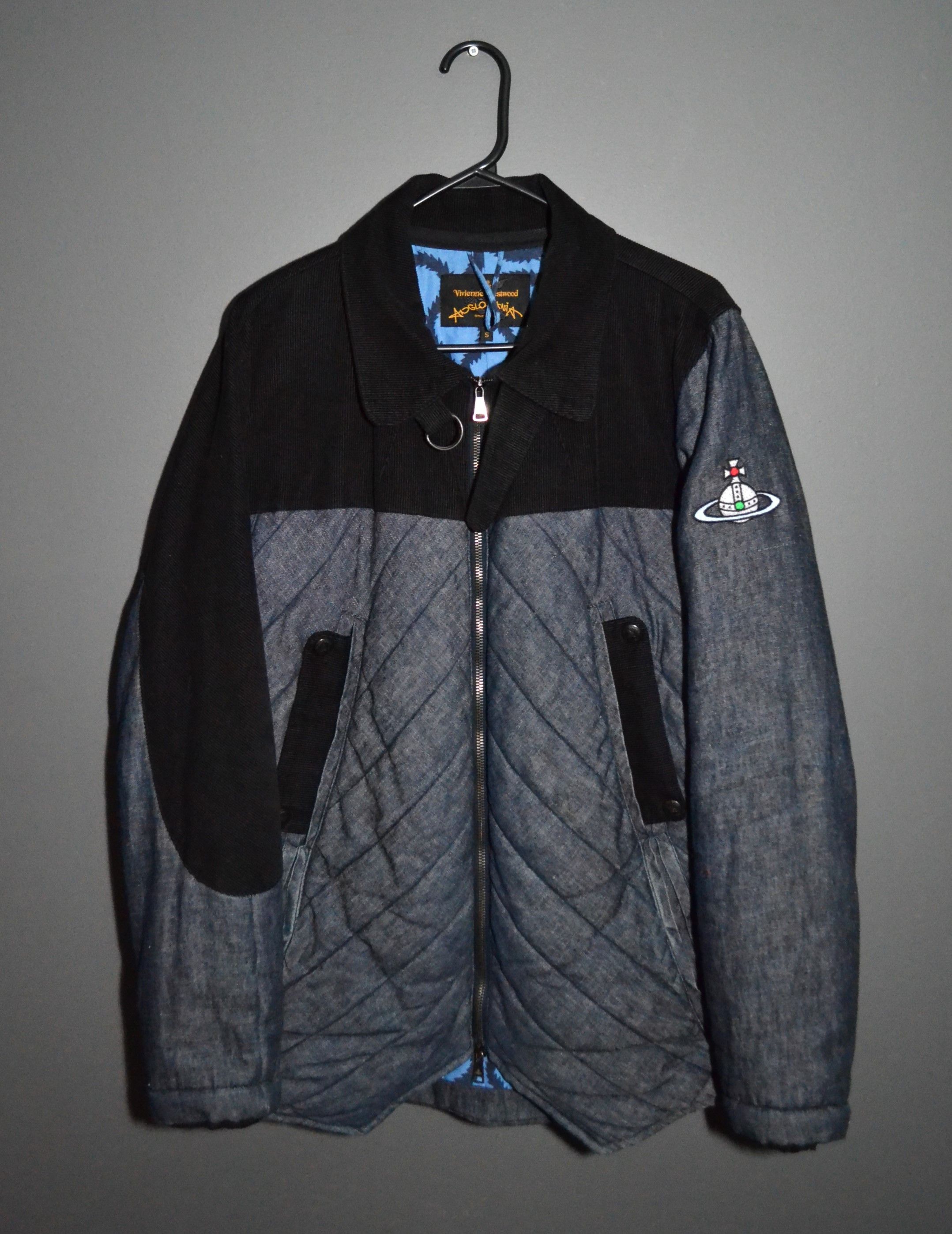 Vivienne Westwood Vivienne Westwood Denim Quilted Jacket Big Orb Logo S Size US S / EU 44-46 / 1 - 2 Thumbnail