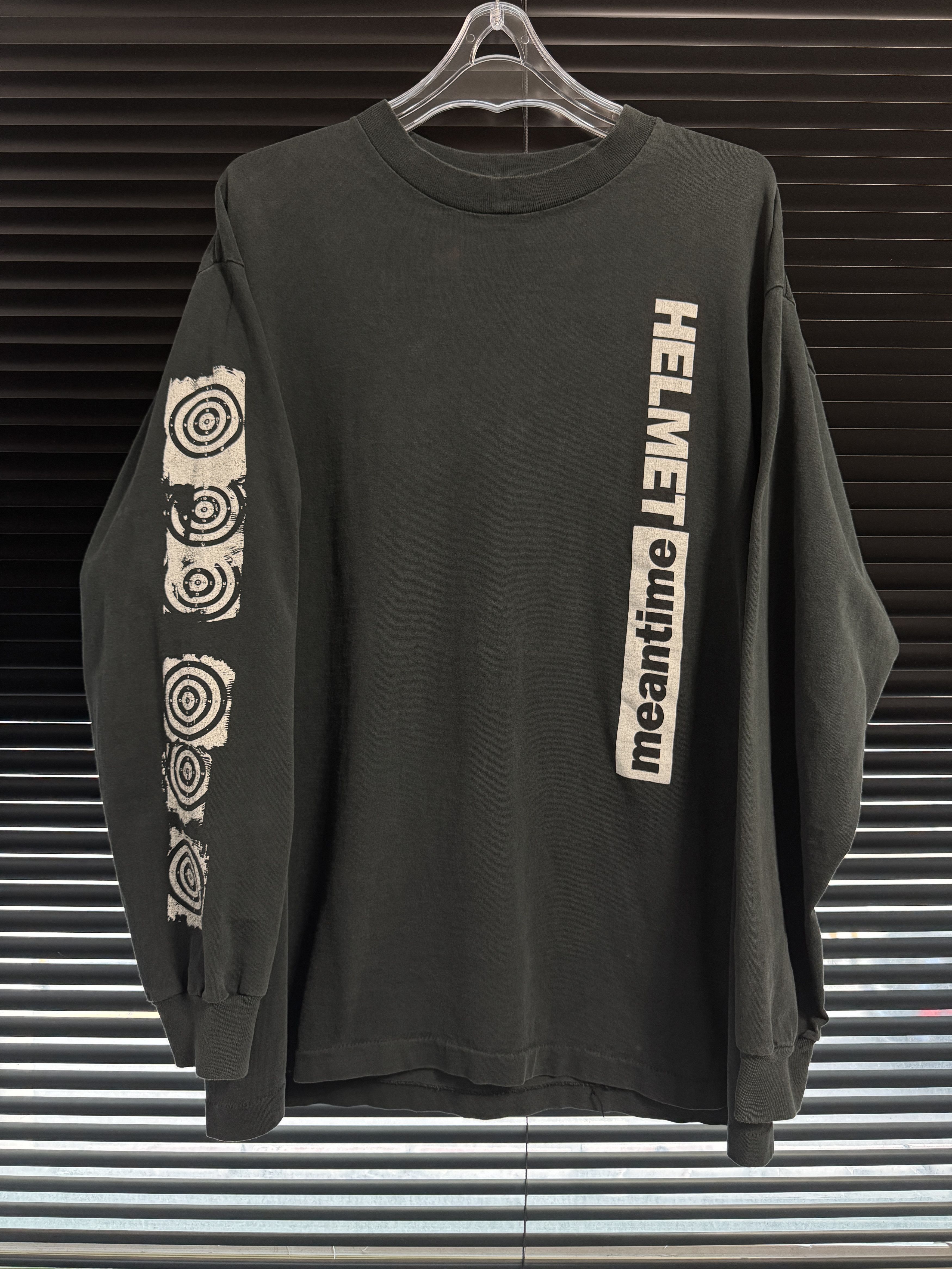 Band Tees Vintage 90s Helmet Meantime Longsleeve Shirt Size US XL / EU 56 / 4 - 1 Thumbnail
