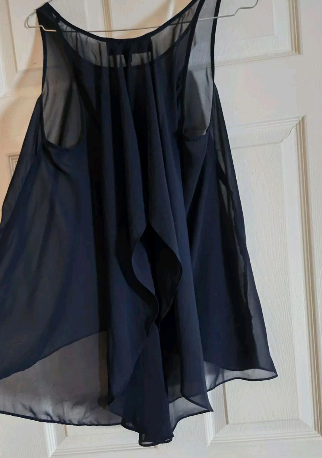 Other Blue Rain Womens Sleeveless Sheer Blouse Tank Top Size Mediu Size M / US 6-8 / IT 42-44 - 5 Thumbnail