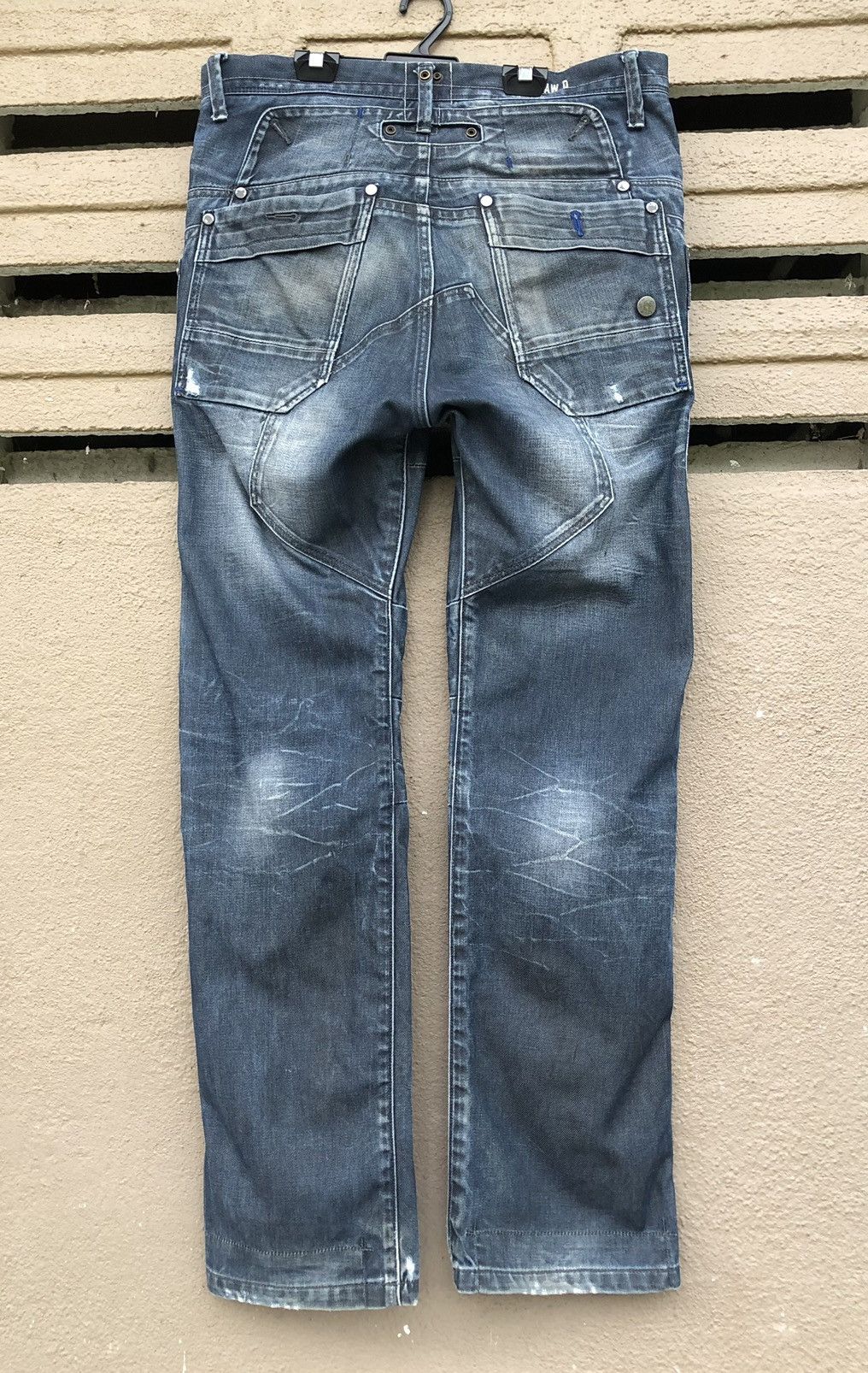 G-Star Vintage G-Star General Tapered Extract Straight Cut Jeans Size US 33 - 12 Thumbnail