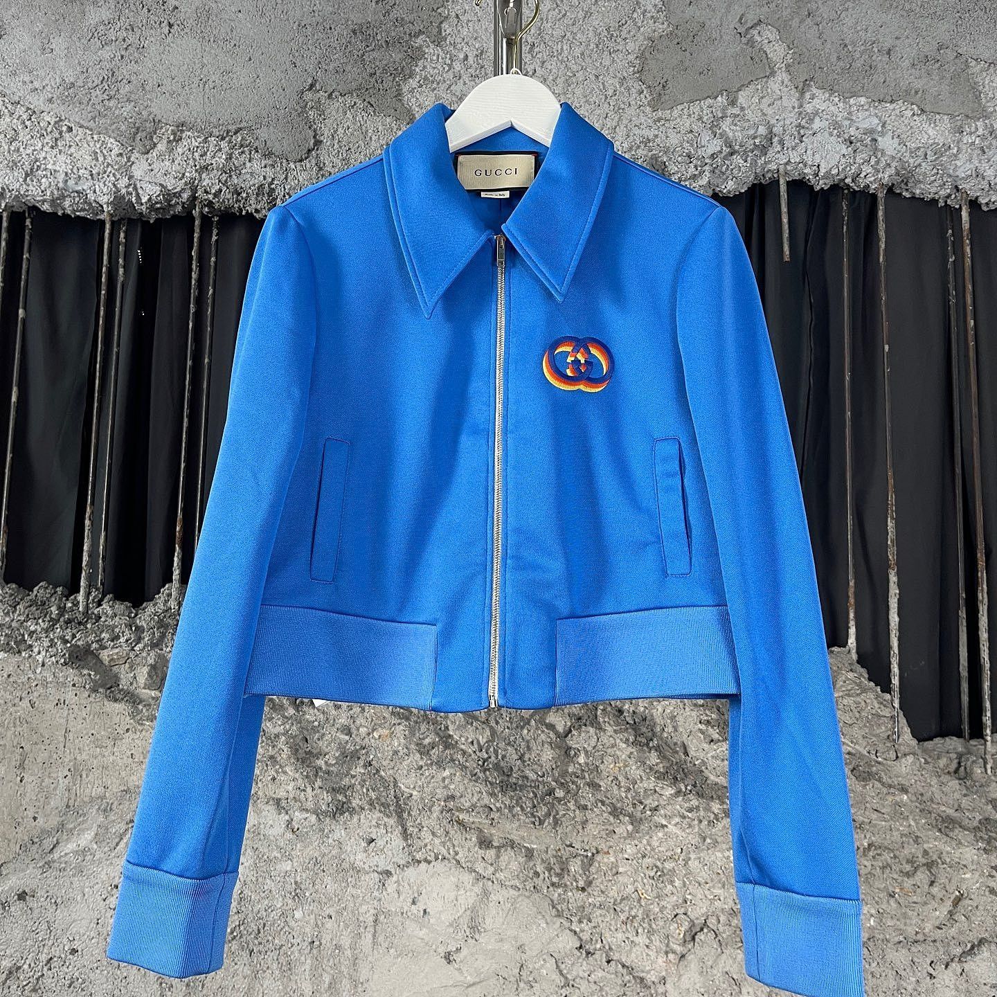 Gucci Gucci Tiger Embroidered Jersey Jacket Size XXS Size XXS / US 00 / IT 34 - 1 Thumbnail
