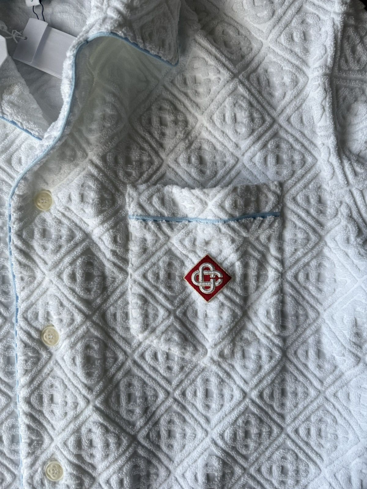 Casablanca Casablanca Monogram Terry Short Sleeve Shirt Size US S / EU 44-46 / 1 - 2 Thumbnail