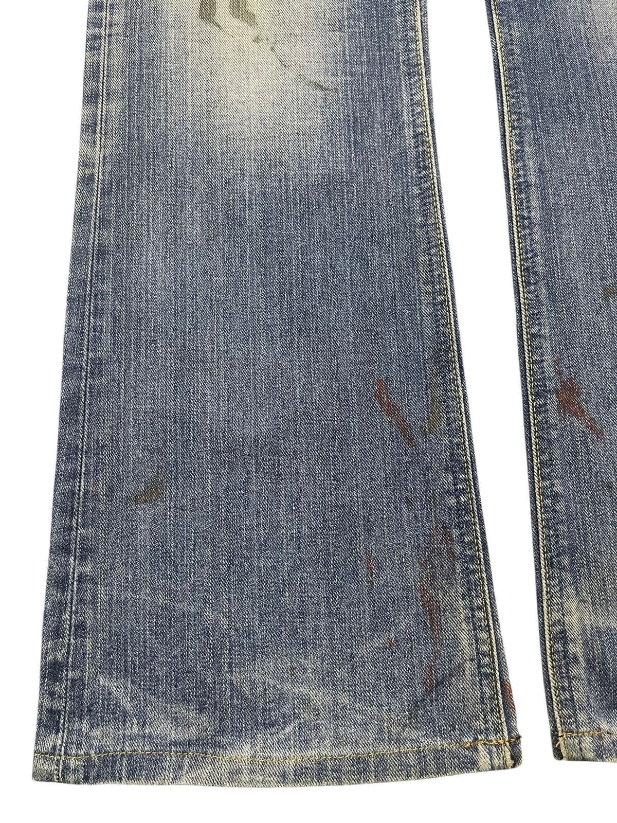 Lee Vintage 90s Lee Mud Faded Wash Paint Splatter Wide Leg Jeans Size US 32 / EU 48 - 7 Thumbnail
