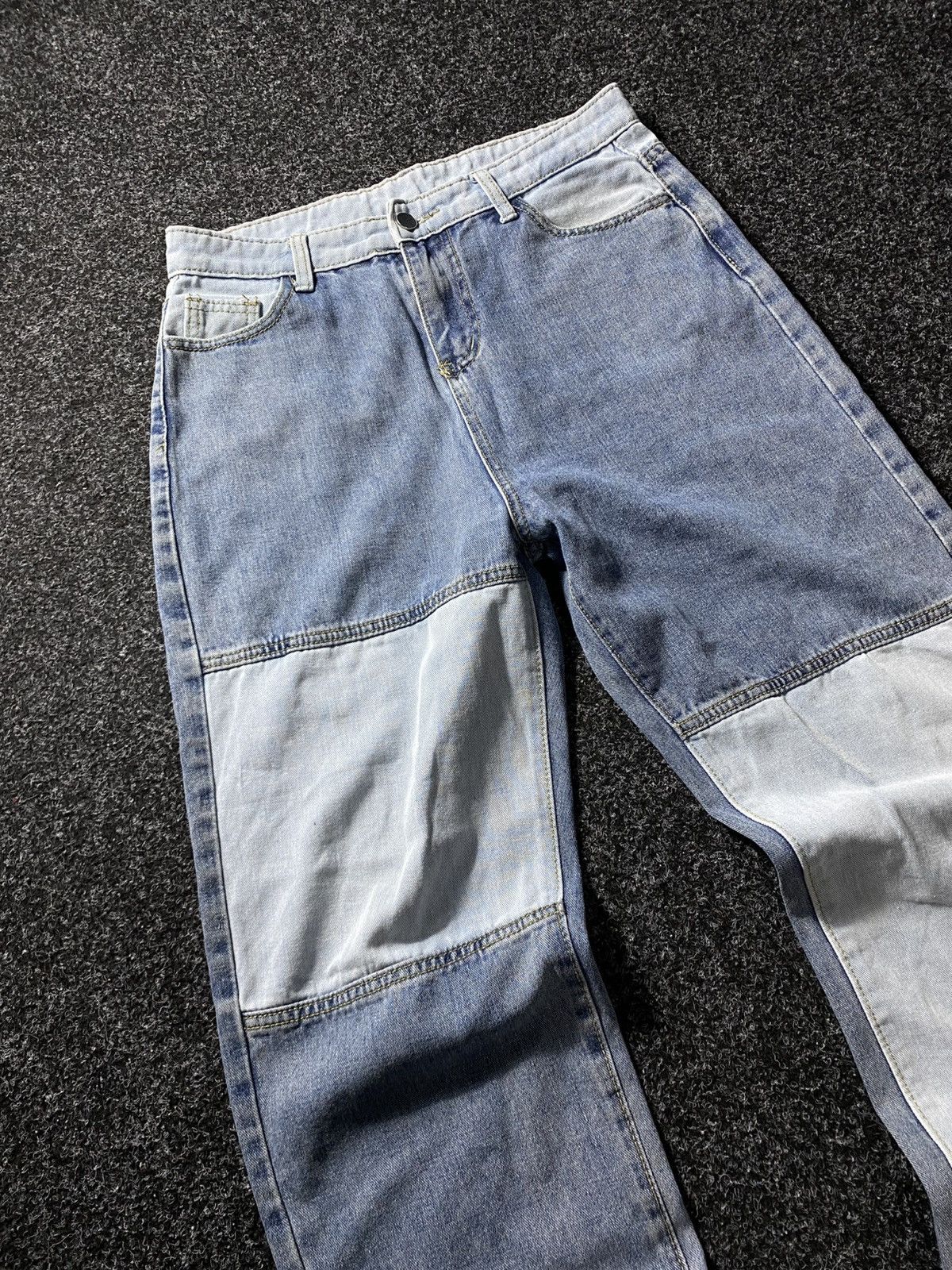 If Six Was Nine × Japanese Brand × Vintage Vintage 90s Y2K Patchwork Jeans baggy pants Size 31" - 5 Thumbnail
