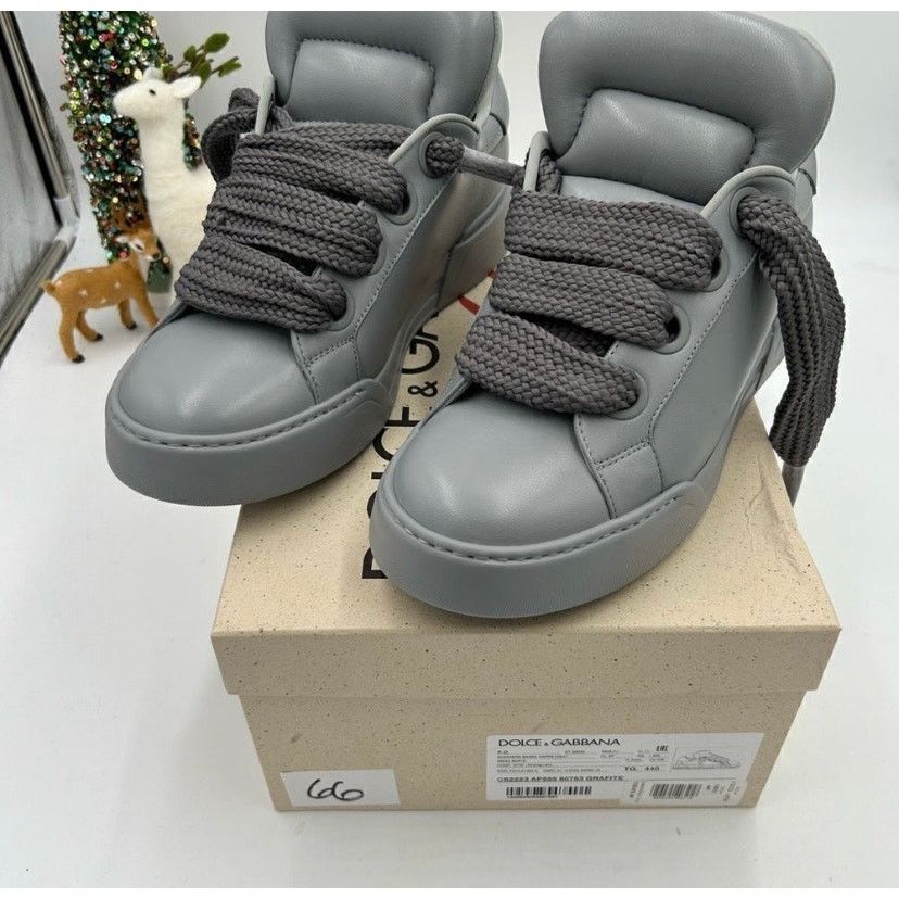 Dolce & Gabbana Mens Dolce & Gabanna skate low top leather sneakers size 44 Size US 11 / EU 44 - 2 Thumbnail