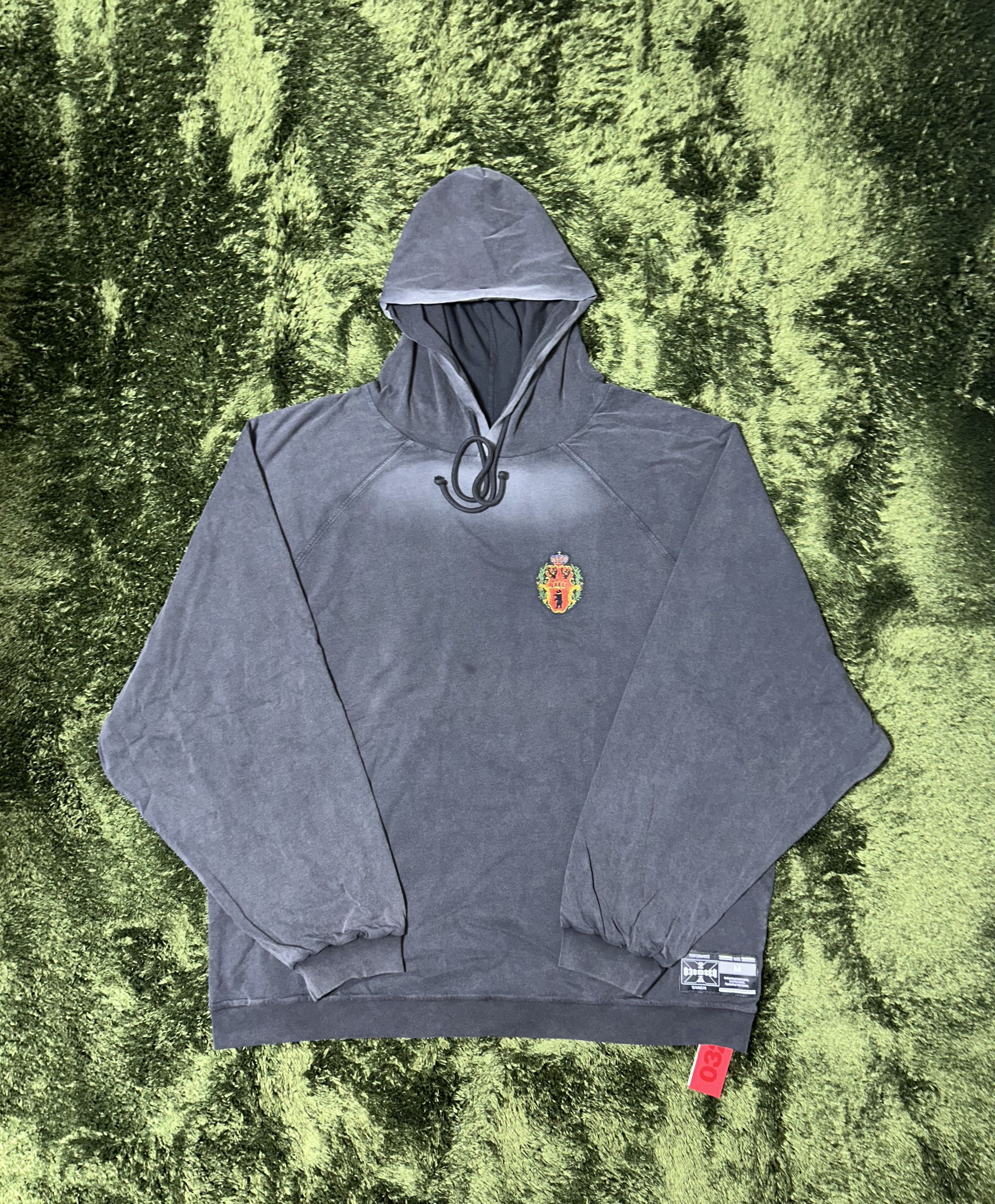 032c [M-L] 032C oversized washed hoody gray Size US XXL / EU 58 / 5 - 1 Thumbnail