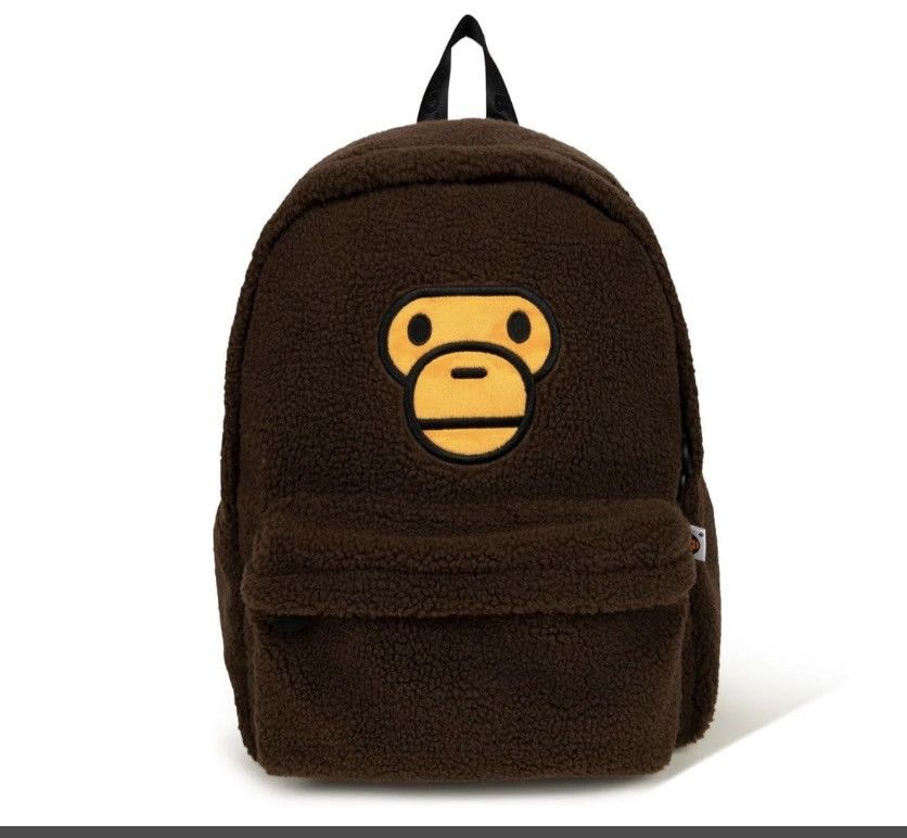Bape Bape Brown Baby Milo Medium backpack fur Size ONE SIZE - 1 Thumbnail