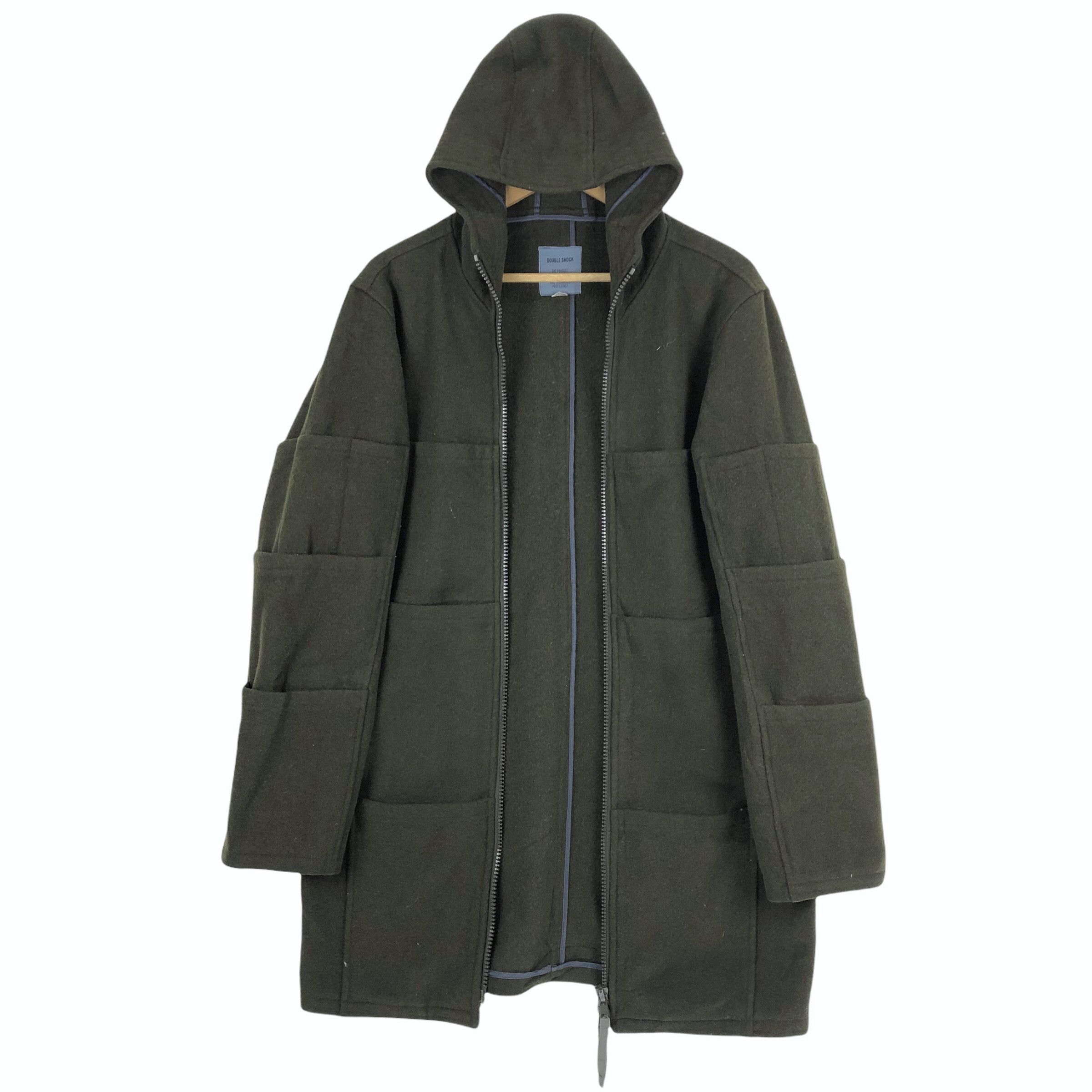 Japanese Brand Vintage Double Shock Wool Parka Final Home Survival Jacket Size US L / EU 52-54 / 3 - 10 Thumbnail