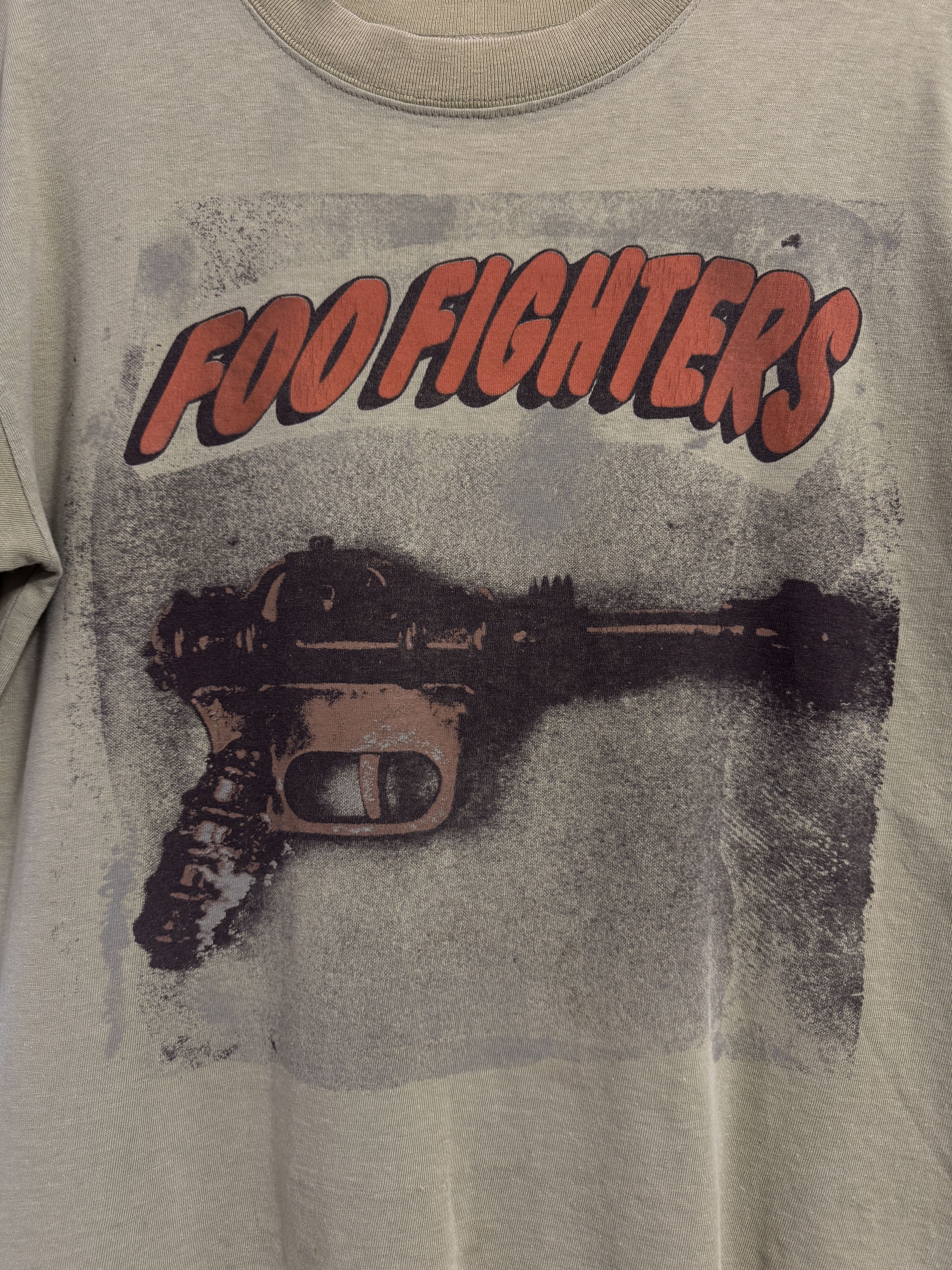 Vintage Vintage Rare 90s Foo Fighters Boot Tshirt Size US M / EU 48-50 / 2 - 3 Thumbnail
