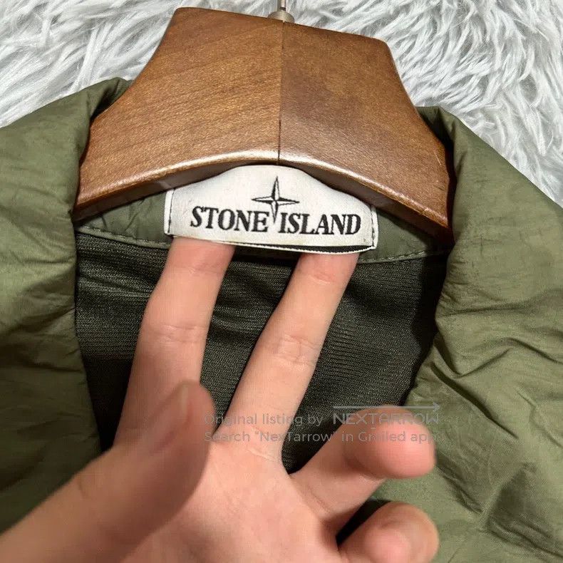 Stone Island Stone Island Pleated Nylon Jacket, Military Green, XXL Siz Size US XXL / EU 58 / 5 - 4 Thumbnail