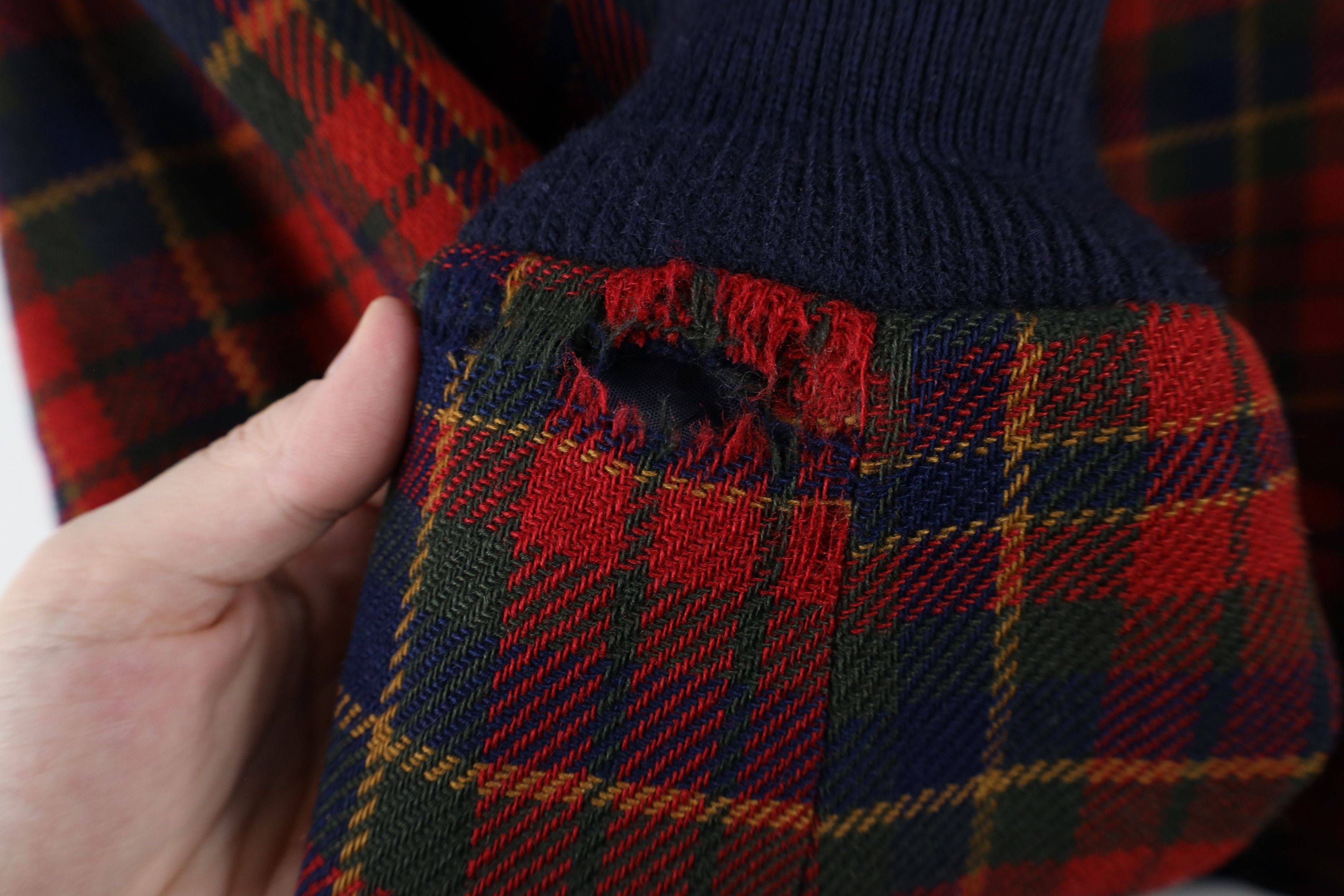 Pendleton × Vintage Vintage 90s Pendleton Cafe Racer Bomber Jacket Plaid USA Size L / US 10 / IT 46 - 7 Thumbnail