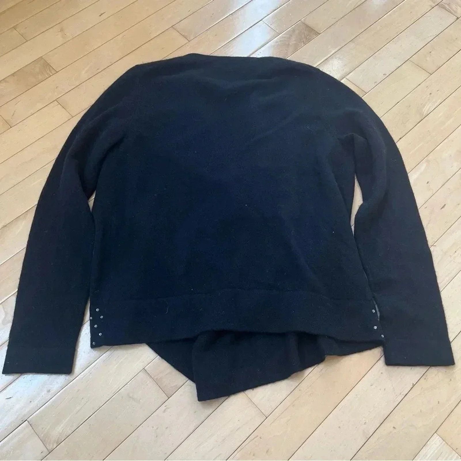 Charter Club Charter Club Luxury Black Cashmere Open Cardigan Size M Size M / US 6-8 / IT 42-44 - 5 Thumbnail