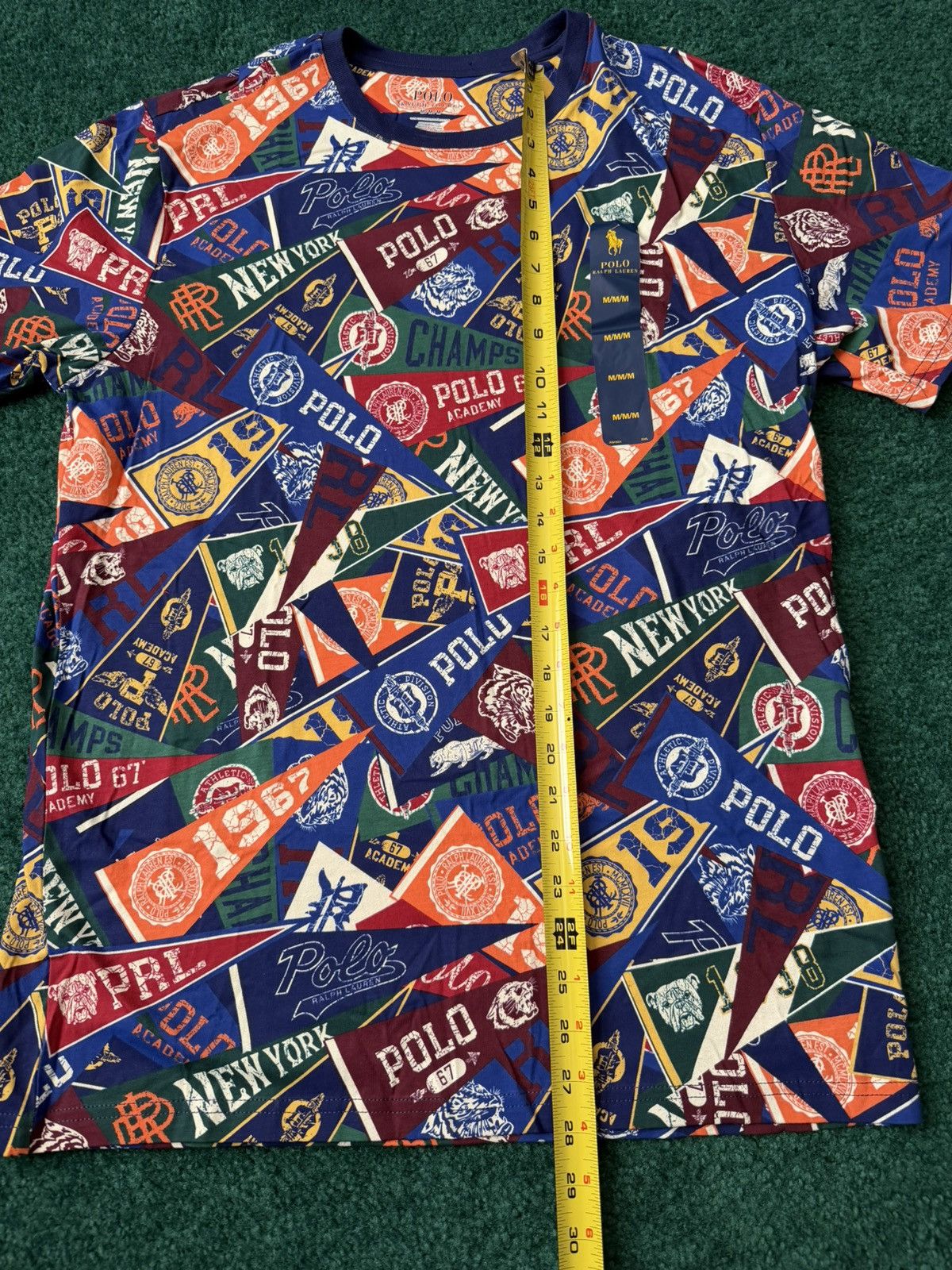 Polo Ralph Lauren Polo Ralph Lauren All-Over Pennant Print T-Shirt Size US M / EU 48-50 / 2 - 3 Thumbnail
