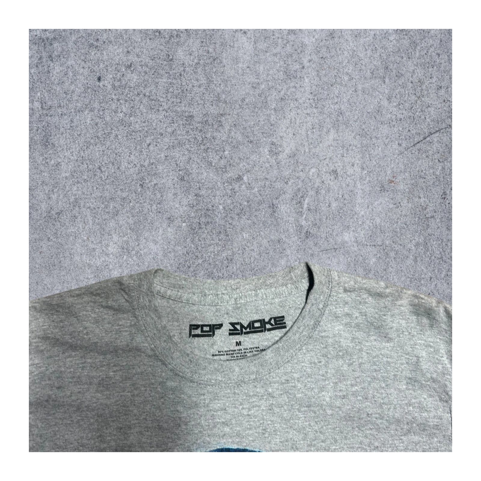 Vintage Pop Smoke Rapper Merch Shirt Grey Medium Size US M / EU 48-50 / 2 - 5 Thumbnail