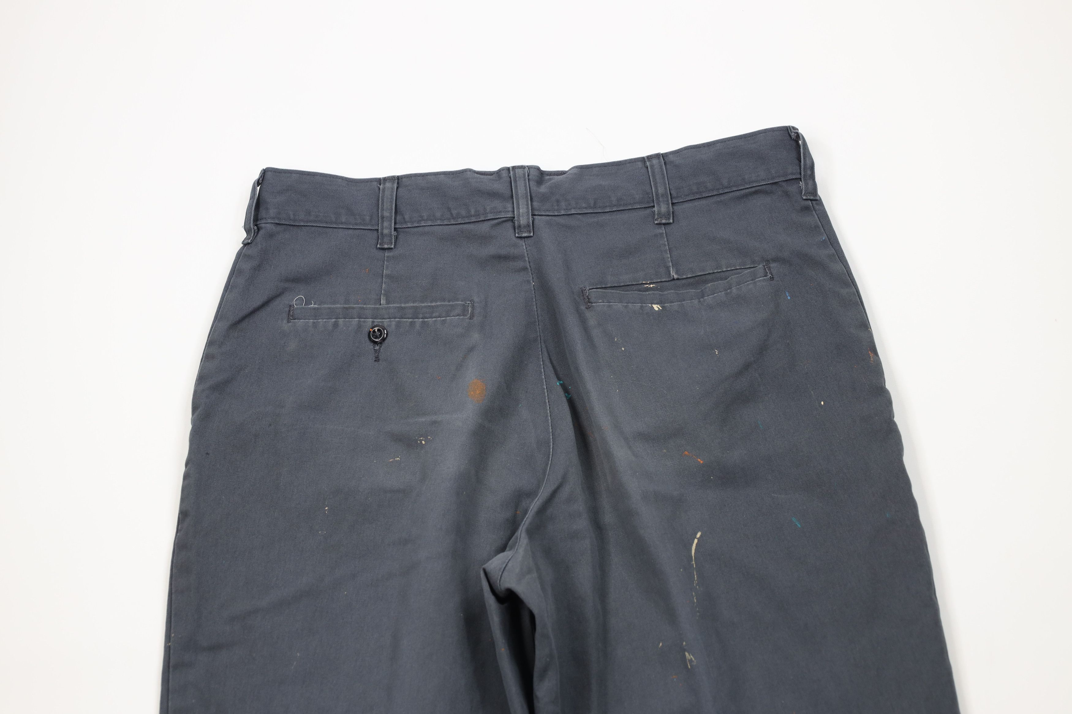 Vintage Vintage 90s Streetwear Workwear Mechanic Wide Leg Pants Gray Size US 32 / EU 48 - 11 Thumbnail