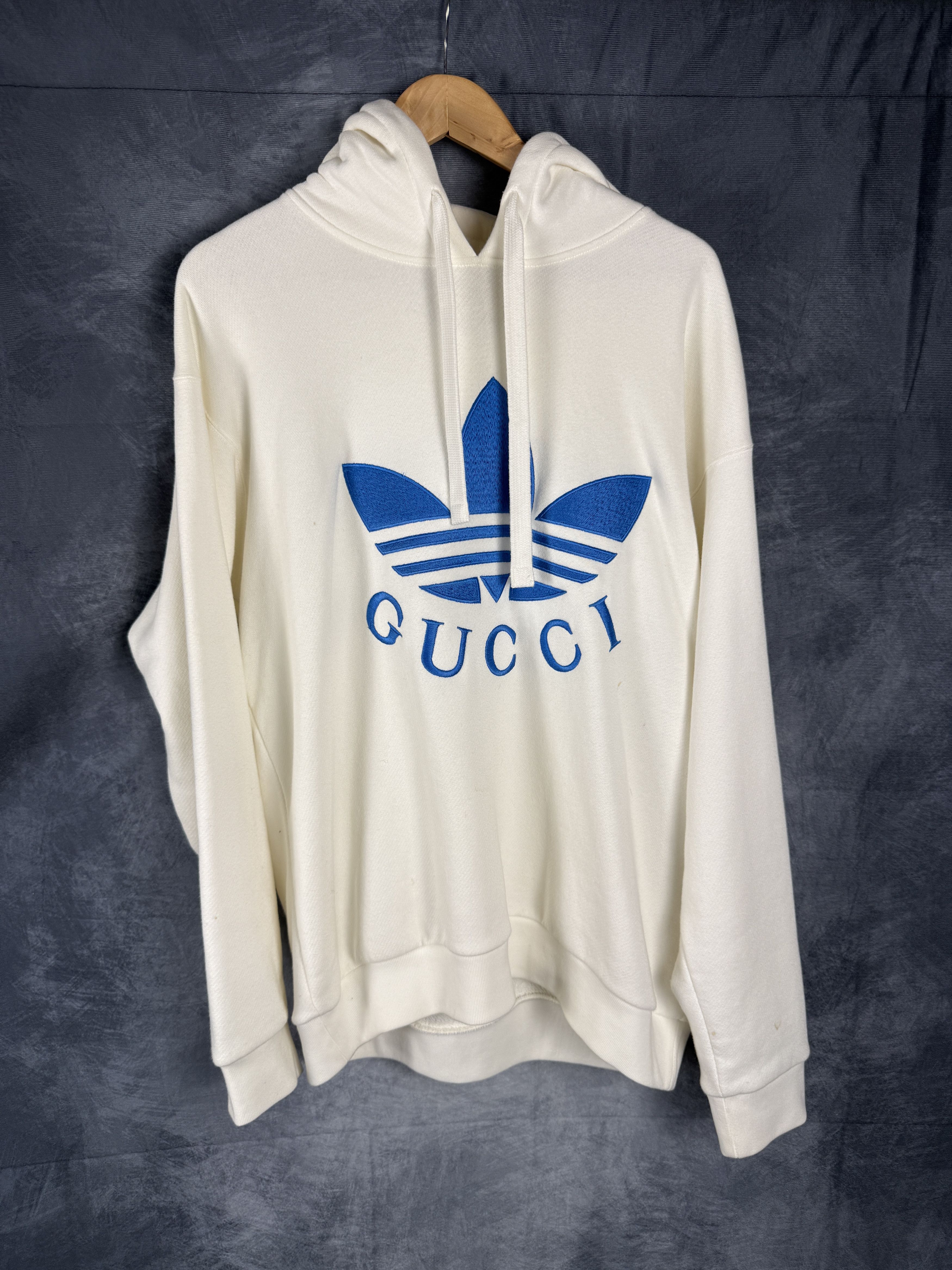 adidas x Gucci パーカー Mサイズ ホワイト Adidas × Gucci Adidas x Gucci Hoodie | Grailed