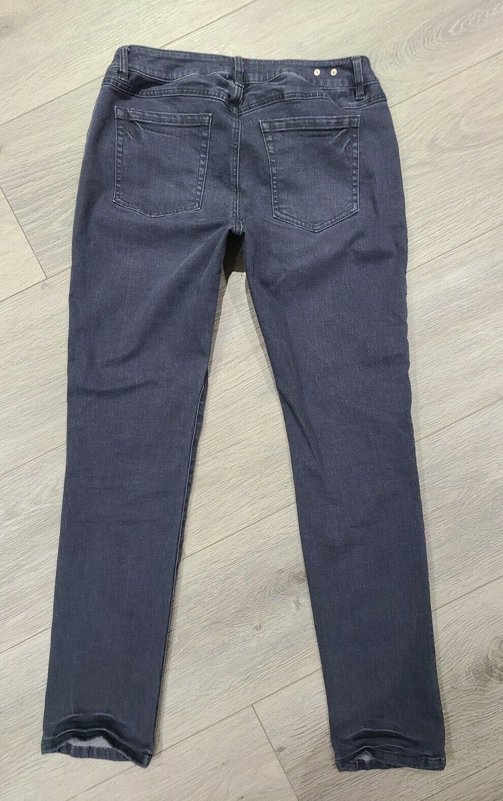 Designer Cabi Jeans 6 Slim Boyfriend Grey Stretch Mid Rise Size 28" / US 6 / IT 42 - 2 Thumbnail