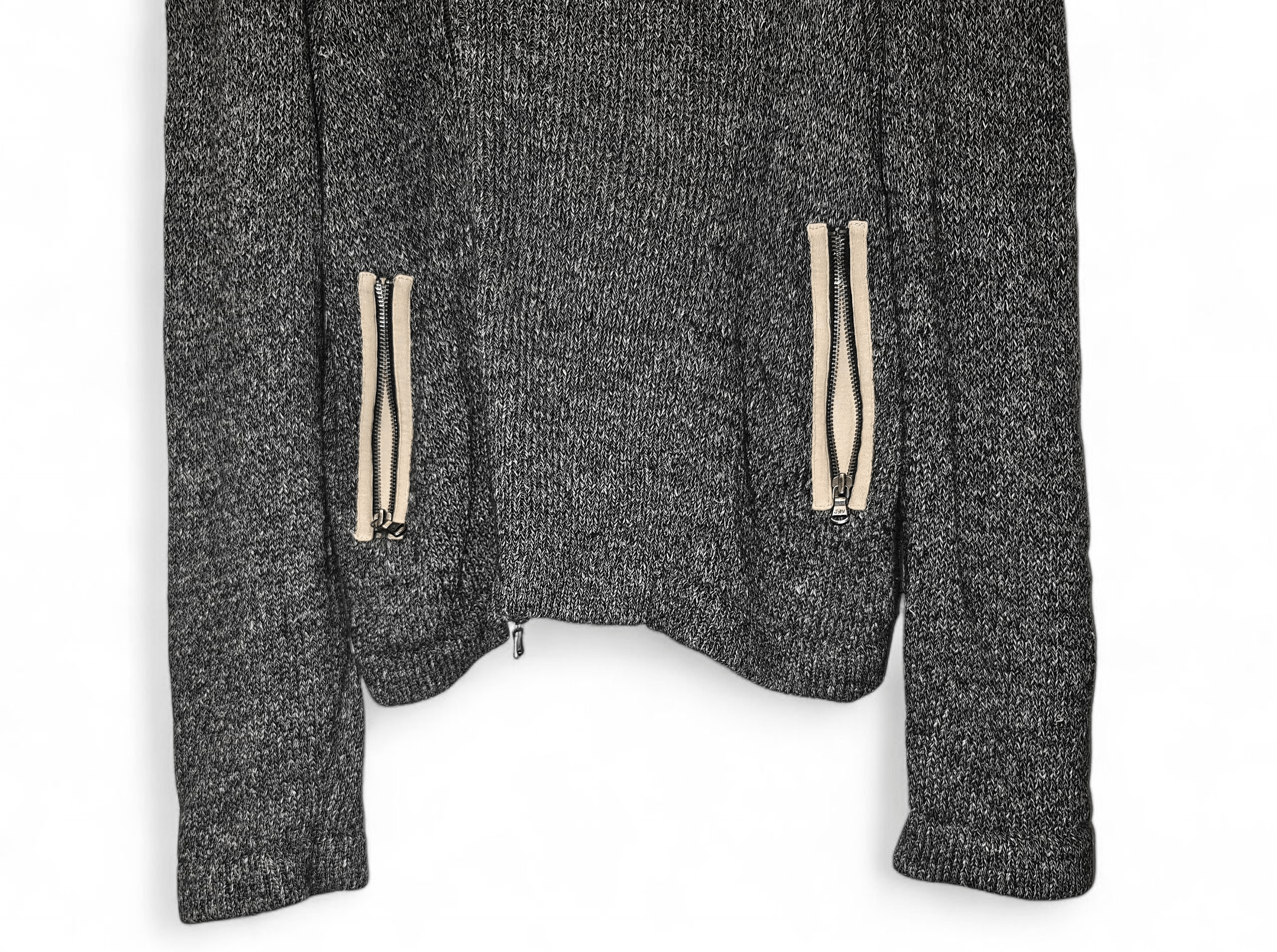 John Varvatos John Varvatos Linen Biker Moto USA Asymmetrical Zipper Hoodi Size US L / EU 52-54 / 3 - 5 Thumbnail