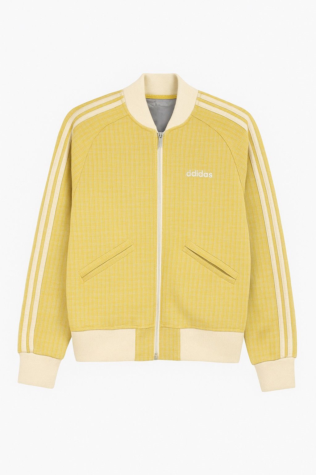 Adidas Vintage Adidas Sample Yellow Houndstooth Track Jacket Size US XS / EU 42 / 0 - 1 Thumbnail