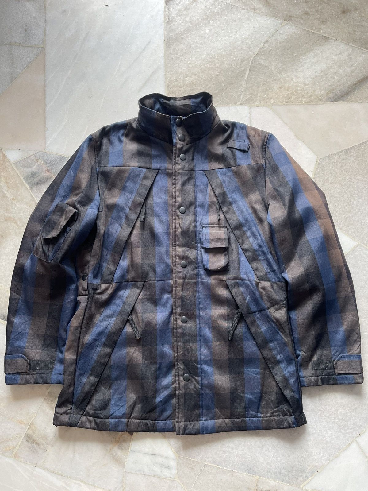ABAHOUSE 2000s Abahouse Multipocket Plaid Jacket b3 Size US L / EU 52-54 / 3 - 1 Thumbnail