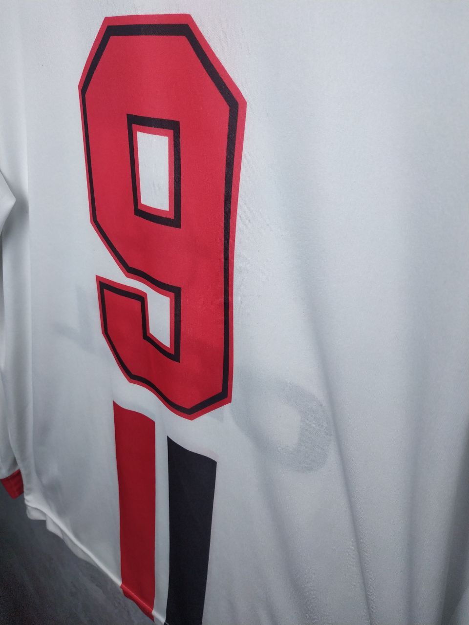 Vintage Weah AC Milan football soccer longsleeve shirt jersey Size US L / EU 52-54 / 3 - 8 Thumbnail