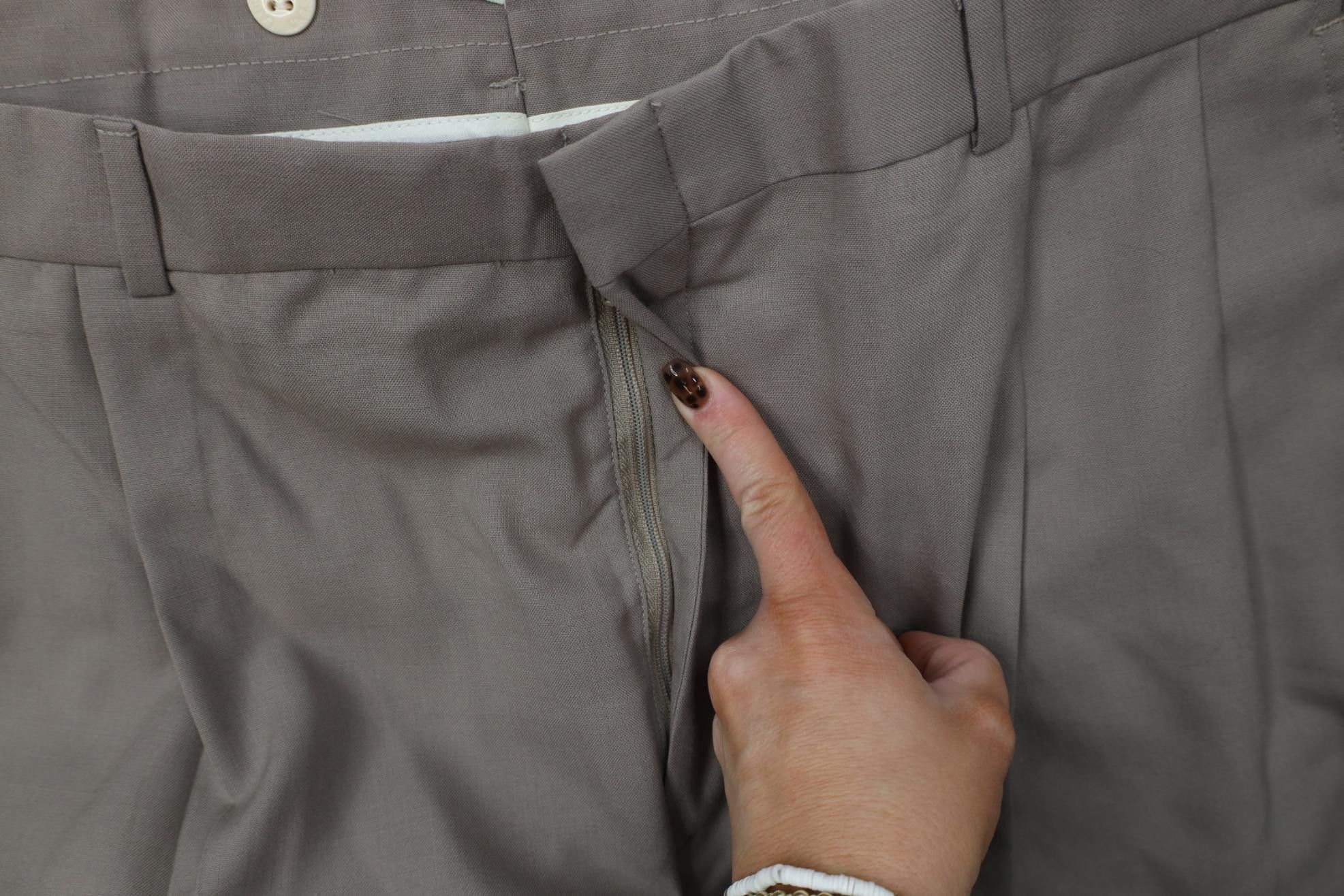 Lands' End Vintage 90s Lands End Knit Wide Leg Chino Pants Beige USA Size US 42 / EU 58 - 6 Thumbnail