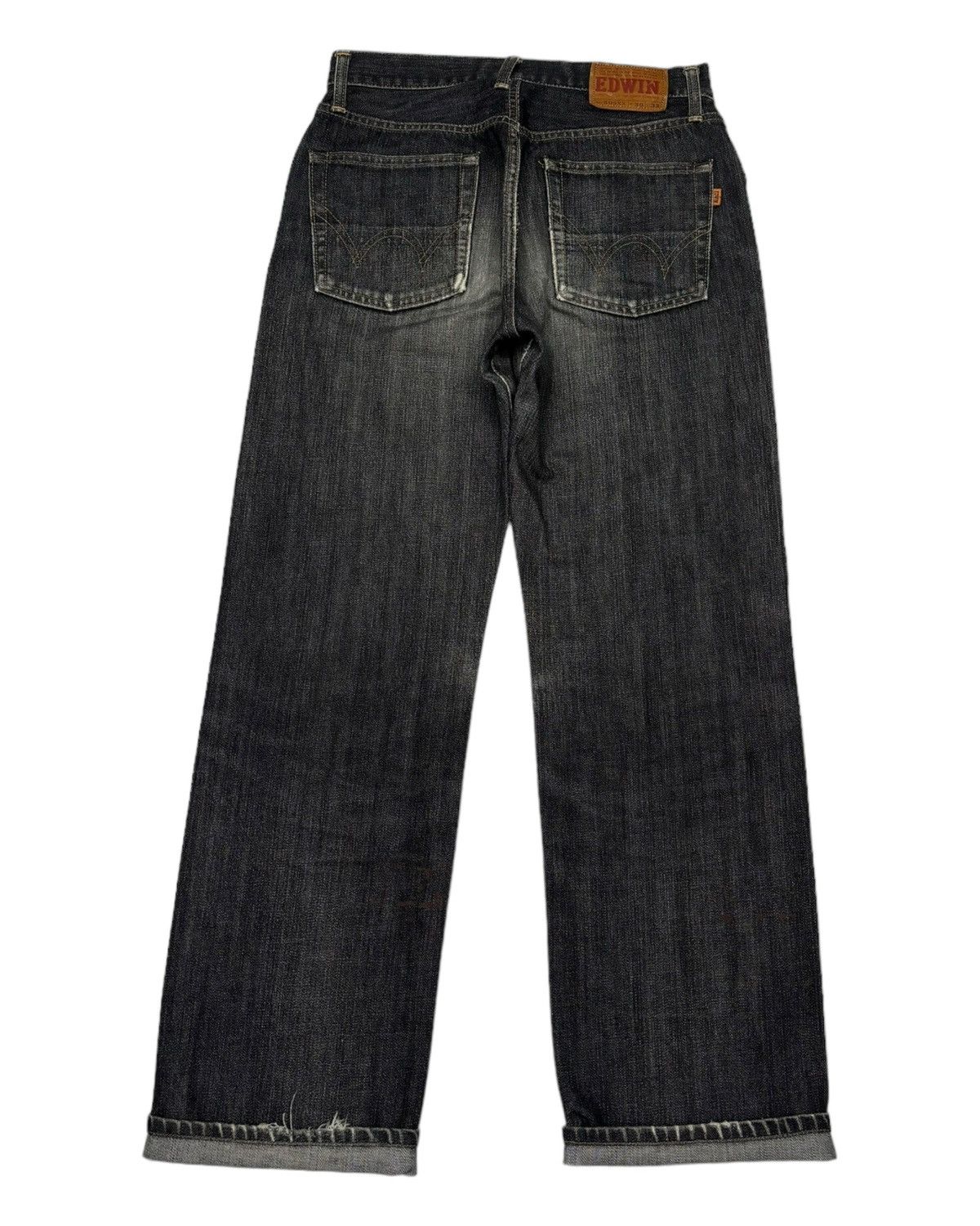 Edwin × Japanese Brand 🔥Vintage Edwin 505xx Selvedge Distressed Denim Jeans Size US 29 - 2 Thumbnail