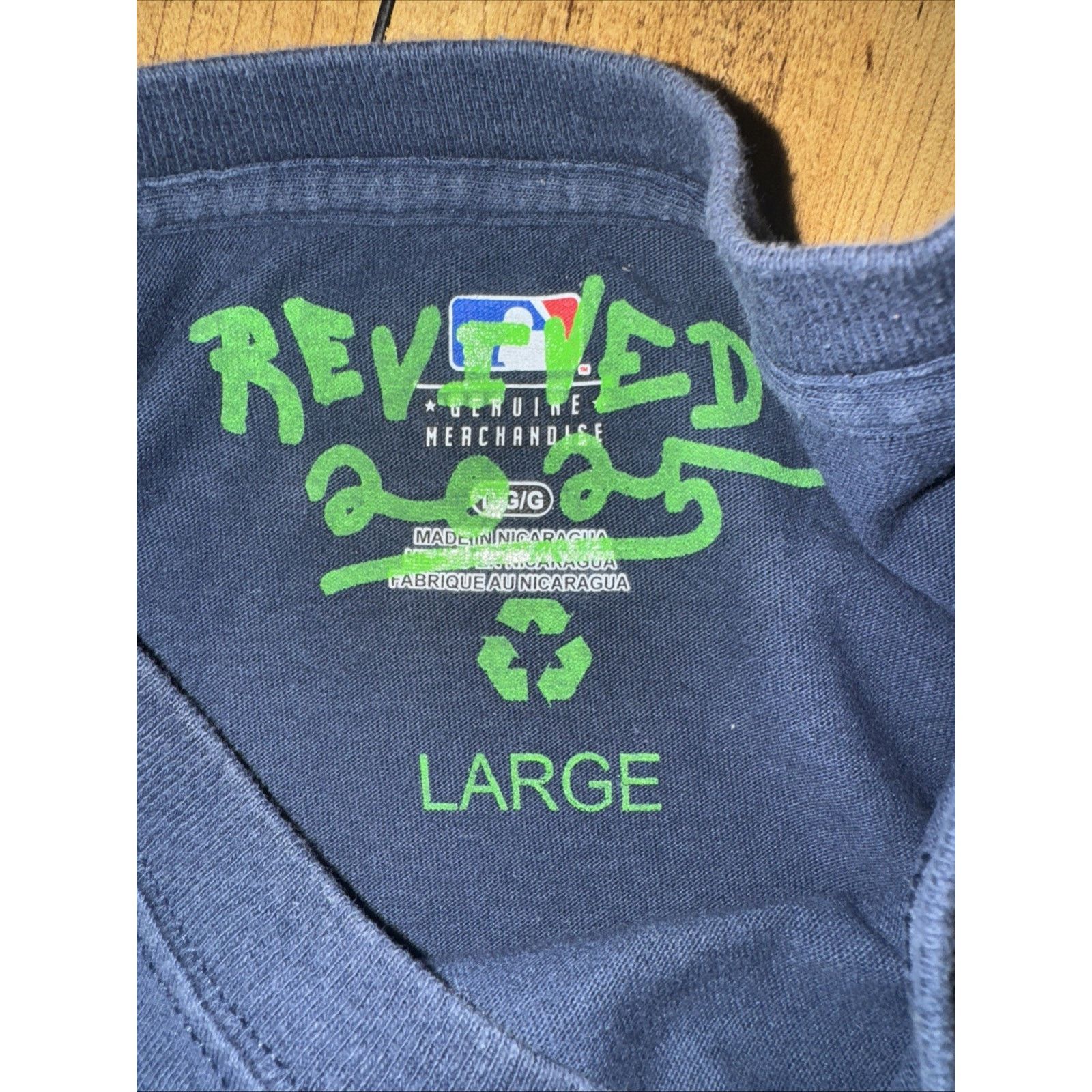 Asspizza Asspizza Revived Teddy Bear Graphic T-Shirt Navy Large 21x28 Size US L / EU 52-54 / 3 - 3 Thumbnail