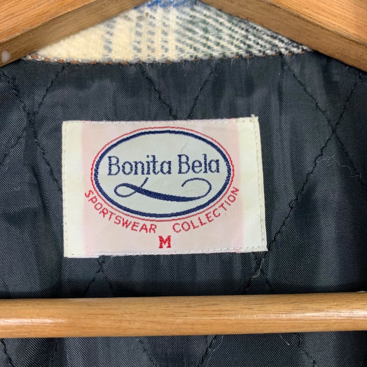 Flannel BONITA BELA Four Pocket Checked Flannel Jacket #2296-C102 Size US M / EU 48-50 / 2 - 15 Thumbnail
