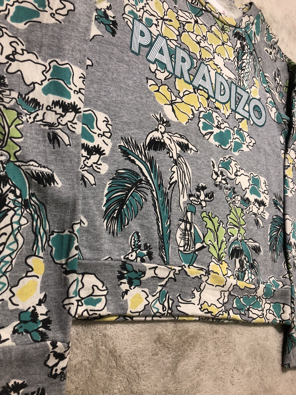 Japanese Brand × Vintage Vintage Sly Paradizo Full Print Sweatshirt Size US M / EU 48-50 / 2 - 5 Thumbnail