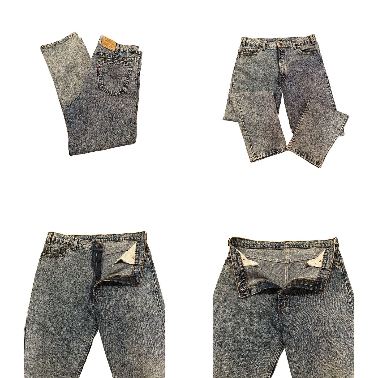 Denime VINTAGE Levi’s 540 Jeans Denim 80s Red Tab Acid Wash Relaxed Fit 38x30 USA Blue Mens Size US 38 / EU 54 - 8 Thumbnail