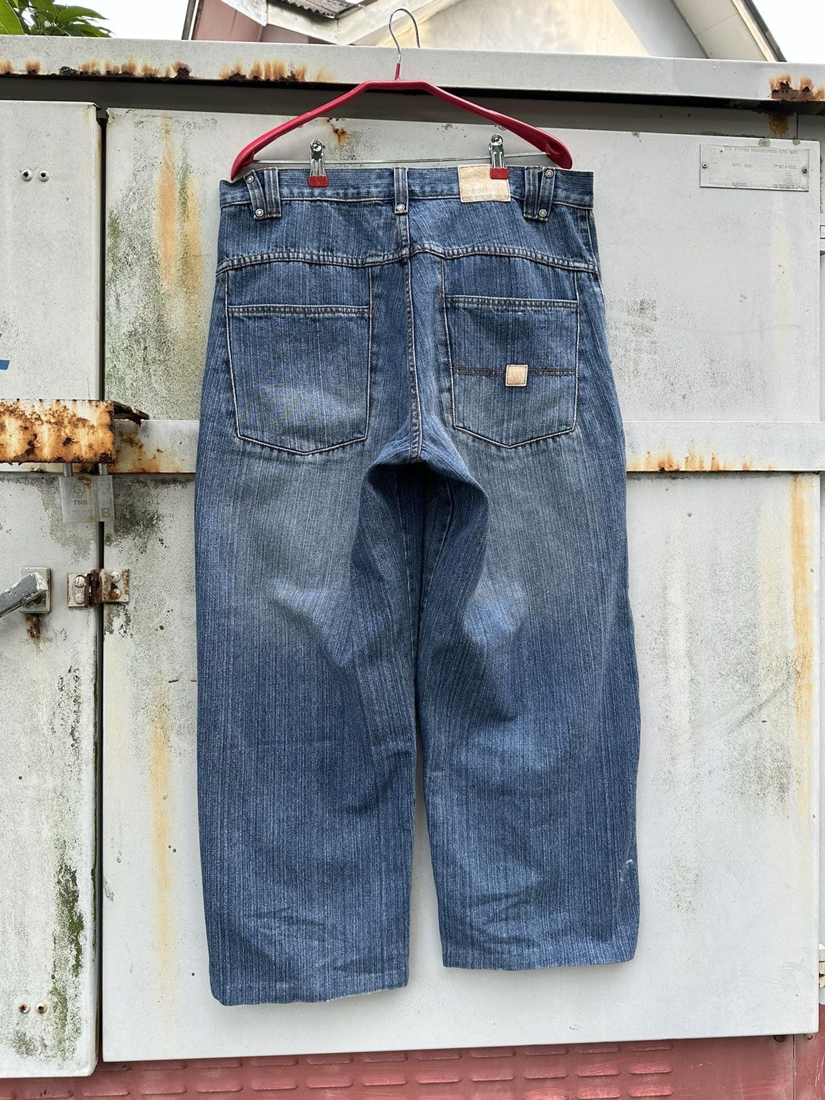 Pelle Pelle 👹Vintage PELLE PELLE Y2k Baggy Jeans Size US 36 / EU 52 - 9 Thumbnail
