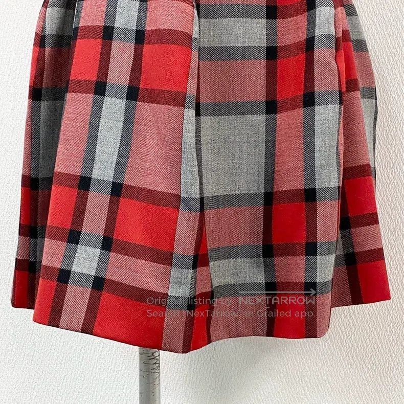 Vivienne Westwood Vivienne Westwood British Red Plaid Woolen Half Skirt Jenn Size 27" / US 4 / IT 40 - 6 Thumbnail