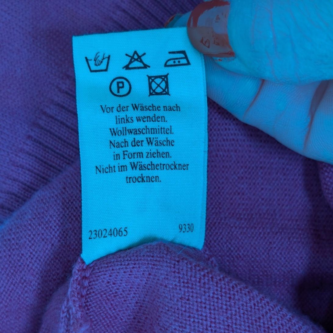 Other Marz Wool Turtleneck Sweater Purple Size 14 Size XL / US 12-14 / IT 48-50 - 7 Thumbnail