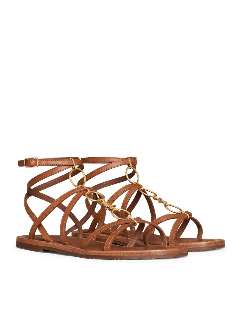 Celine CELINE Lympia $1150 Tan Sandals New & Authentic Size US 6 / IT 36 - 2 Thumbnail