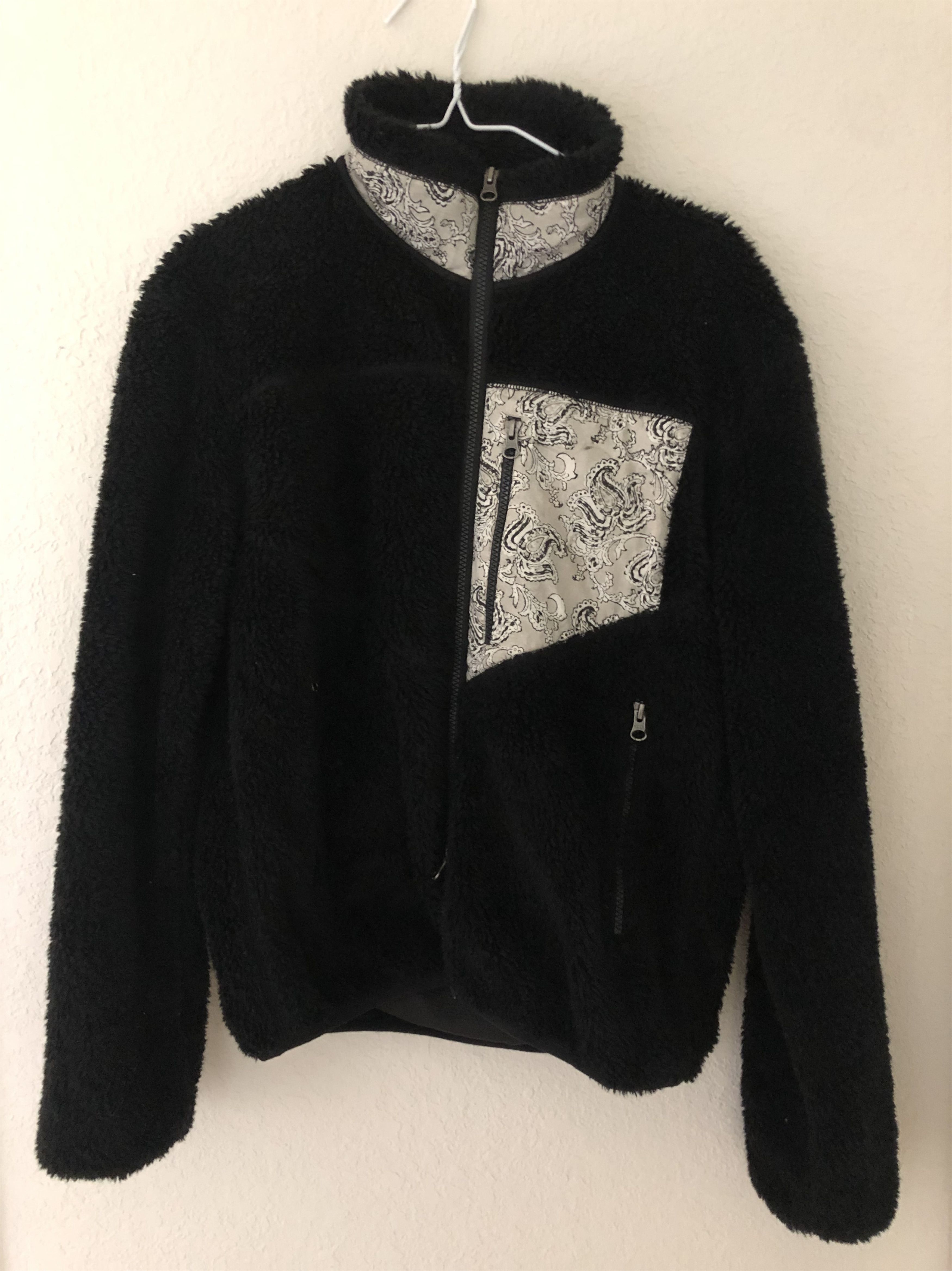 18 East Fleece Jacket with Block-Print Insets Size US XS / EU 42 / 0 - 2 Thumbnail