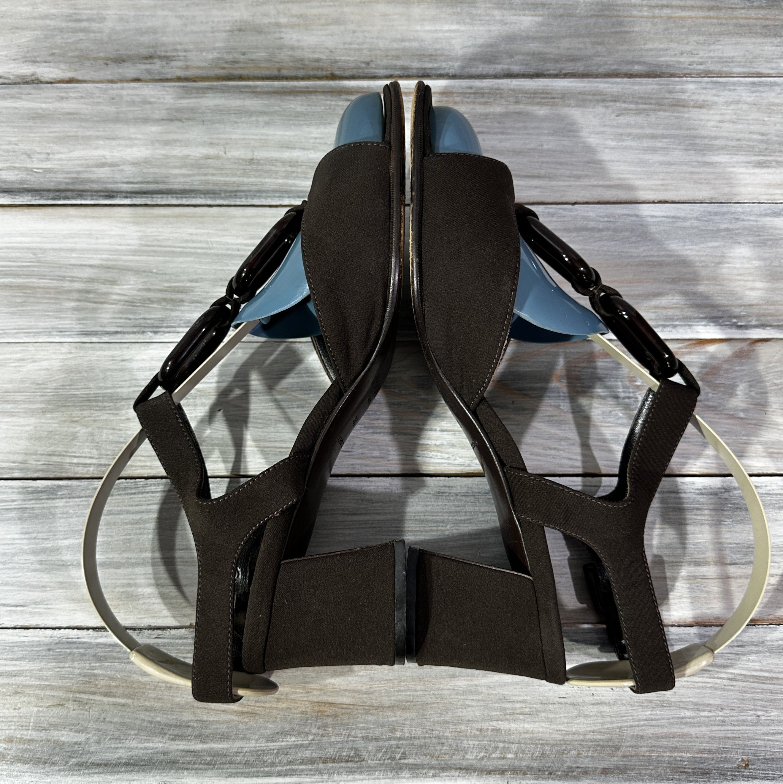 Prada PRADA Milano Made In Italy Heels Sandals Brown LuxuryBrand Size US 8.5 / IT 38.5 - 7 Thumbnail