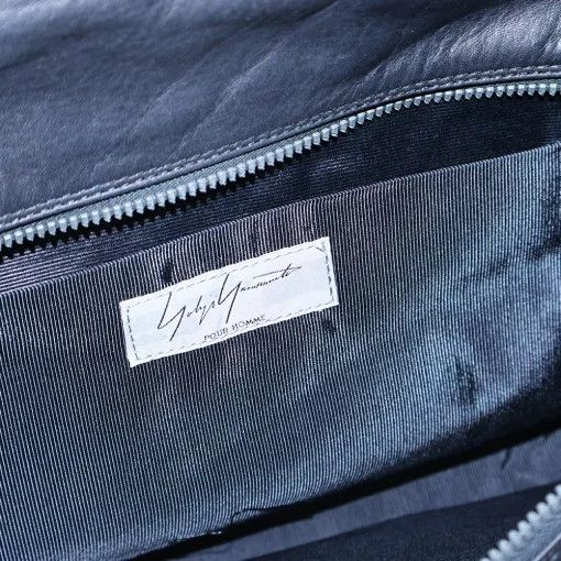 Yohji Yamamoto POUR HOMME 90s flap square leather shoulder bag Size ONE SIZE - 5 Thumbnail