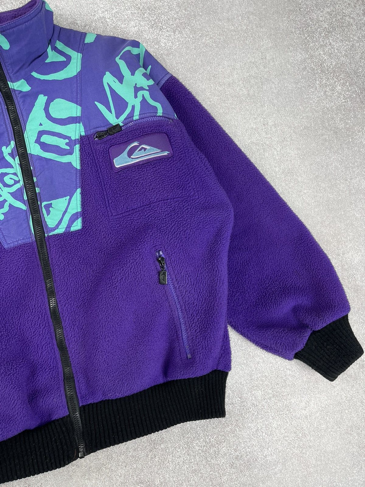 Quiksilver × Vintage Vintage Quicksilver Polartec Fleece Jacket Size M Size US M / EU 48-50 / 2 - 2 Thumbnail