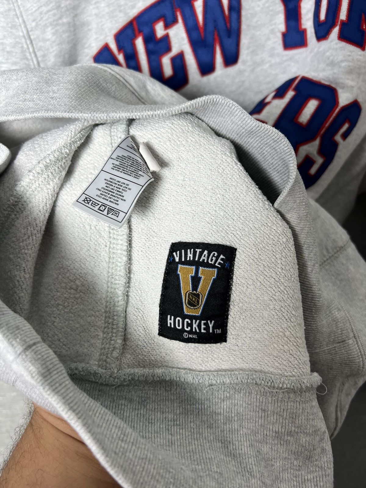 Mitchell & Ness × Vintage Rare Vintage NHL New York Rangers Big Logo Sweatshirt Size US L / EU 52-54 / 3 - 21 Thumbnail